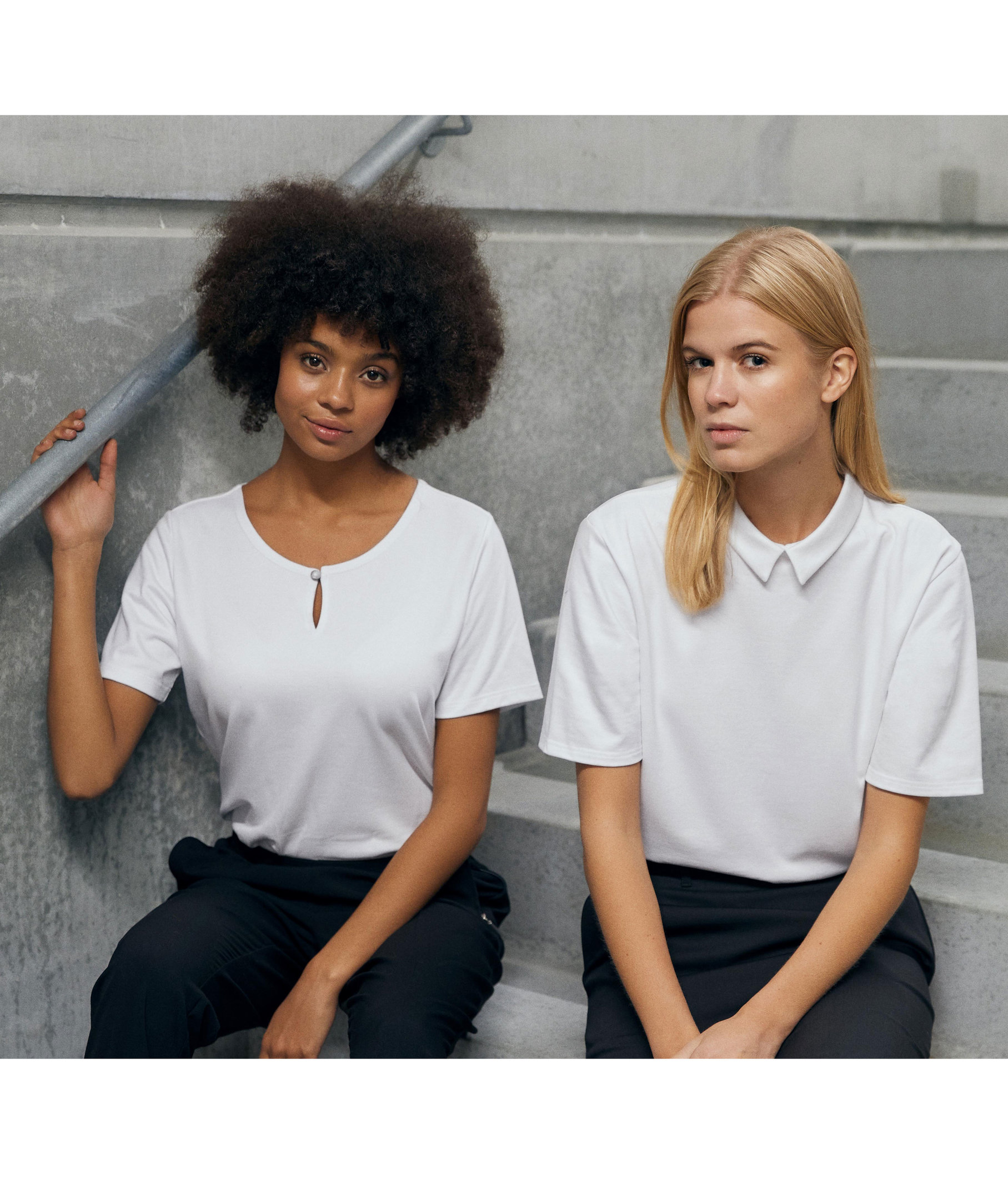 CC55 Nice T-shirt dam, White