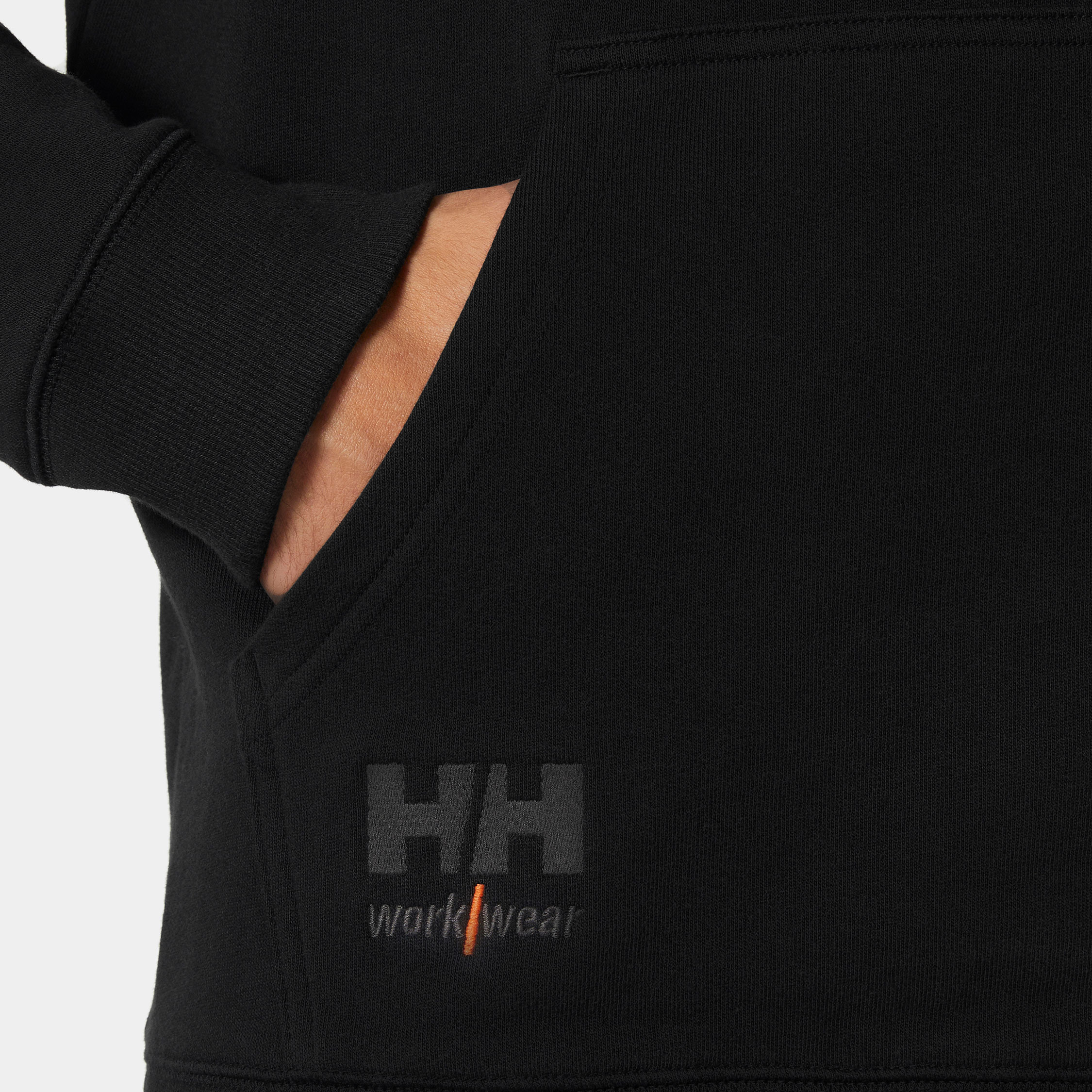 Helly Hansen Essential half zip hoodie, Black, large image number 5