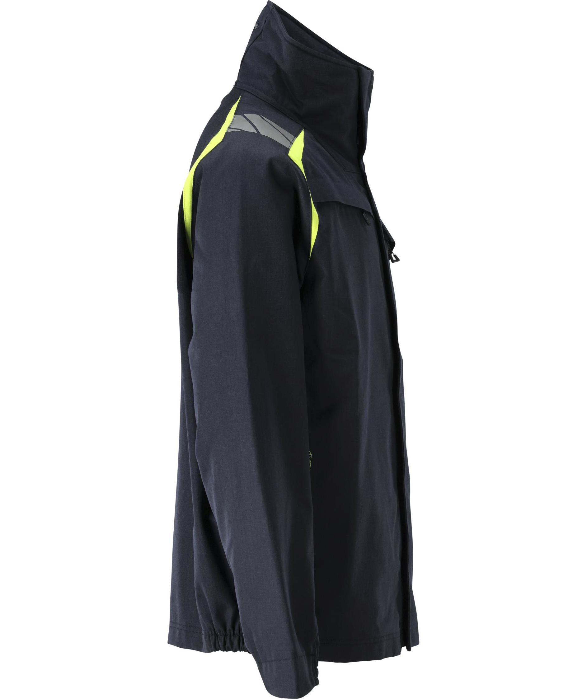 Mascot Accelerate Multisafe jakke, M&oslash;rk Marine/Hi-Vis Gul, large image number 2