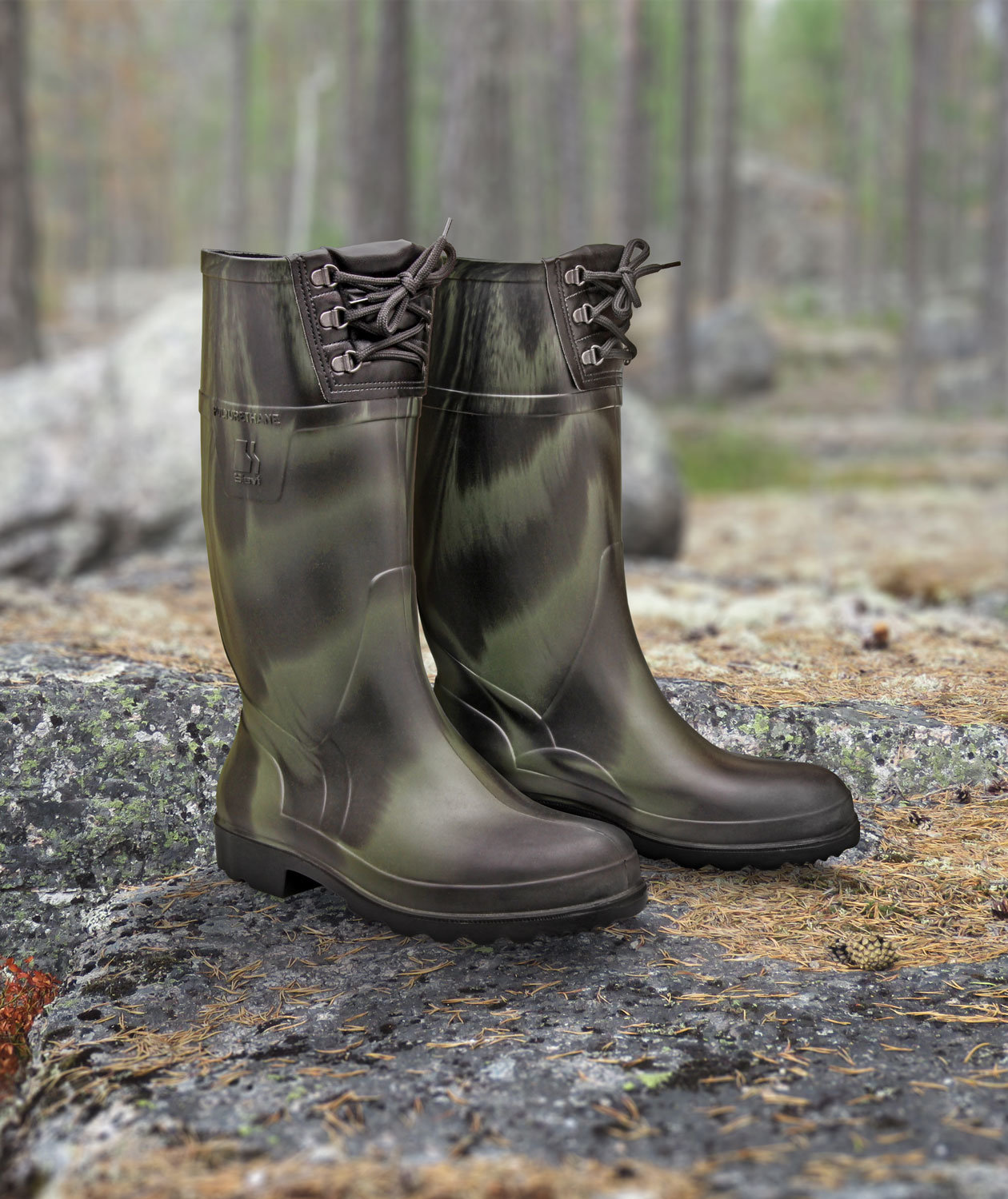 Sievi Light Boot gummist&oslash;vler O5, Camouflage, large image number 3