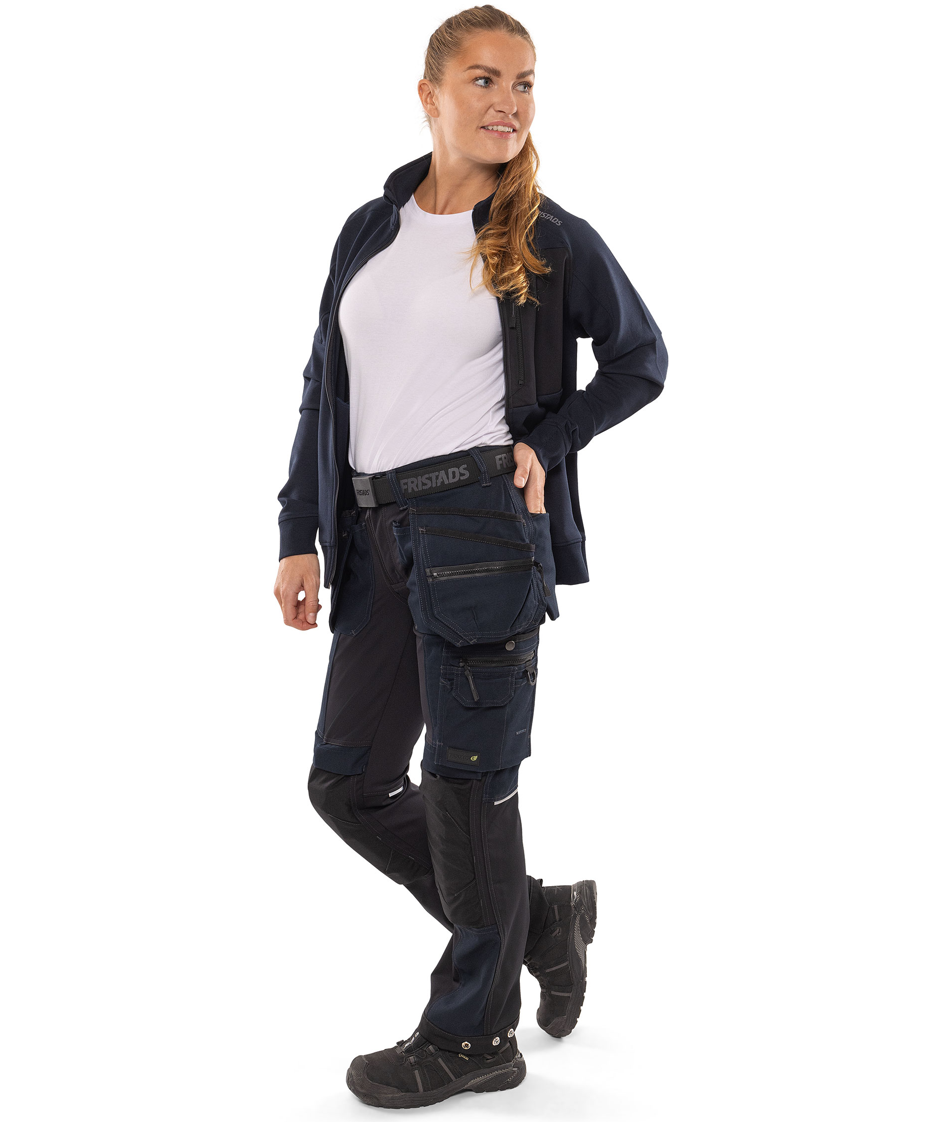 Fristads women's craftsman trousers 2533 GCYD, Marine Blue, large image number 6