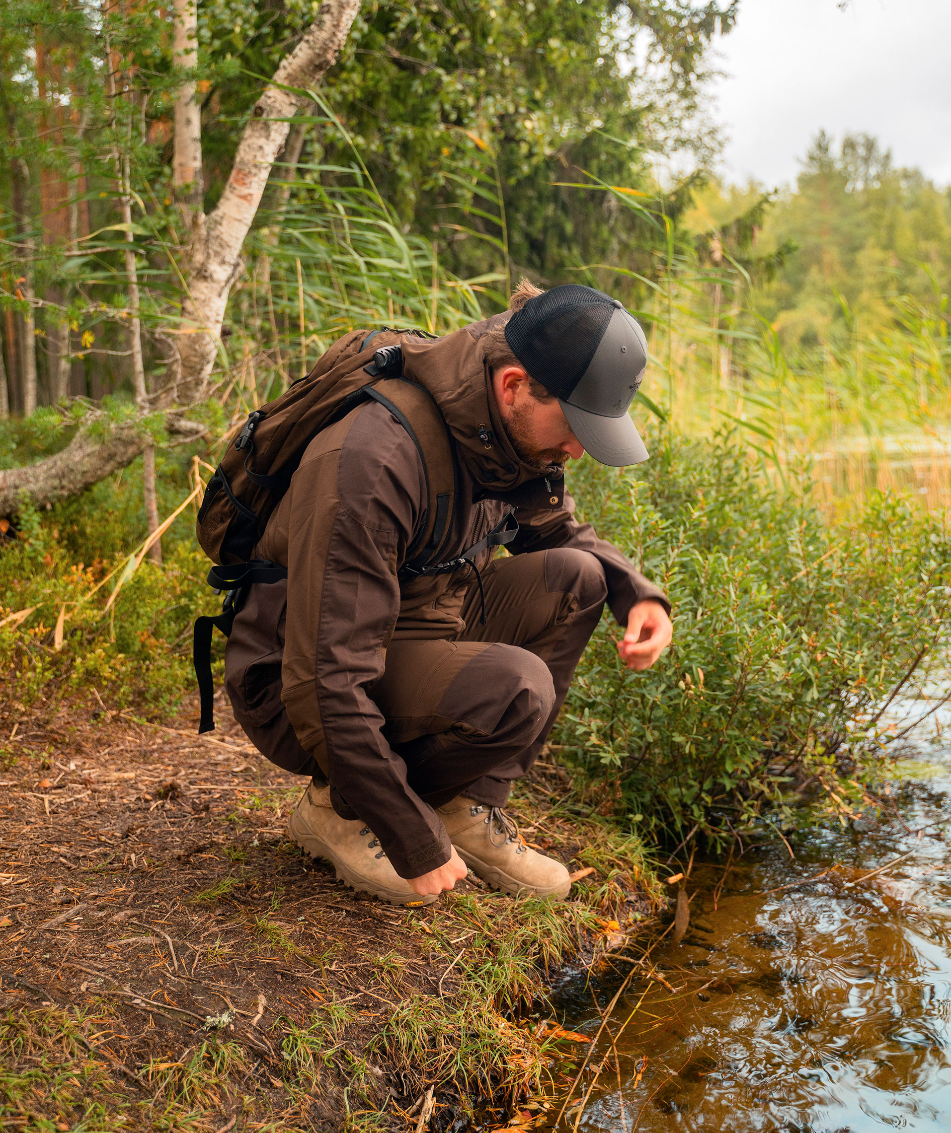 Pinewood Finnveden Hybrid friluftsjakke, Dark brown, large image number 3