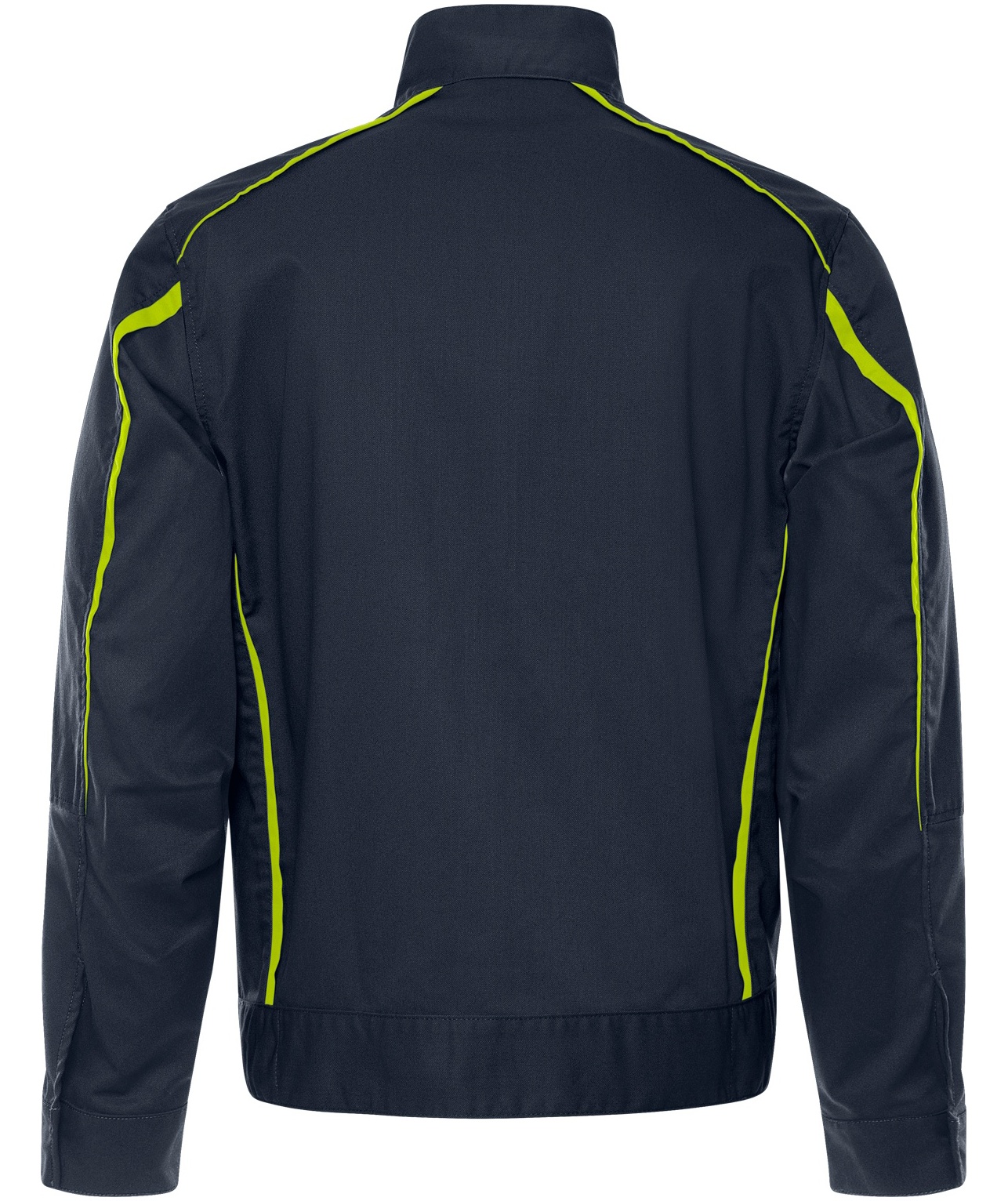 Fristads Green work jacket 4930 GWM, Dark Marine/Hi-Vis Yellow, large image number 2