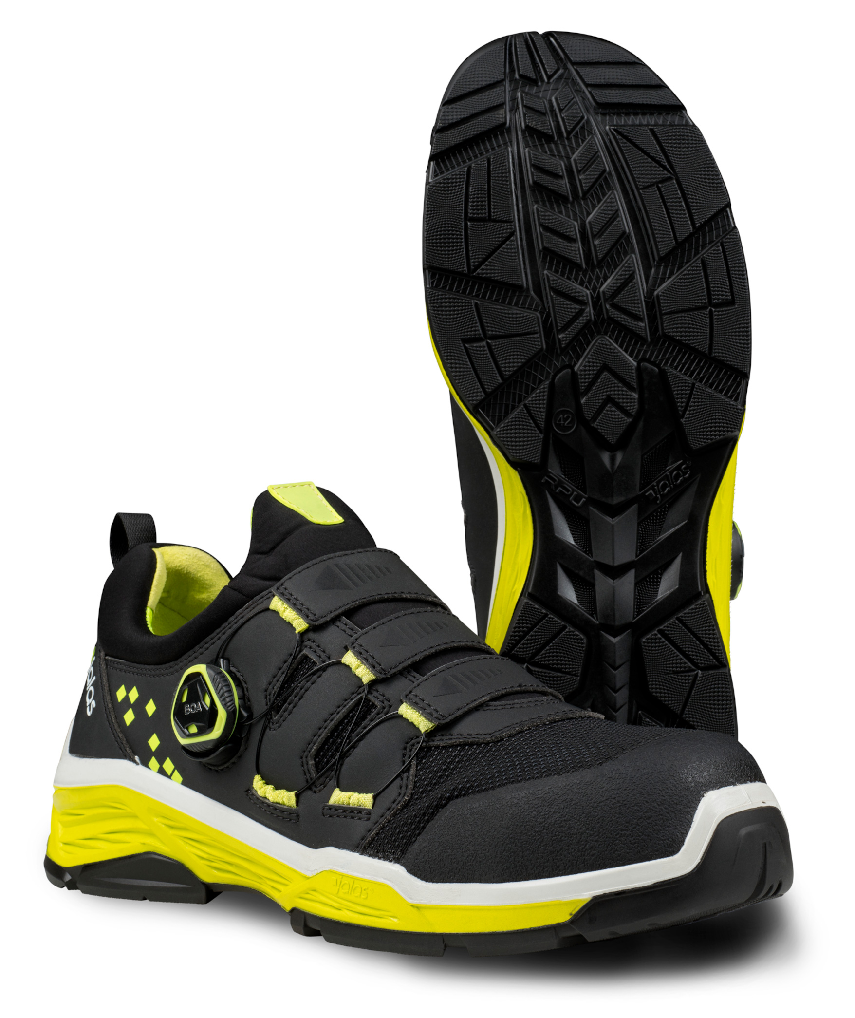 Jalas 2068 TIO skyddsskor S3, Svart/Gul