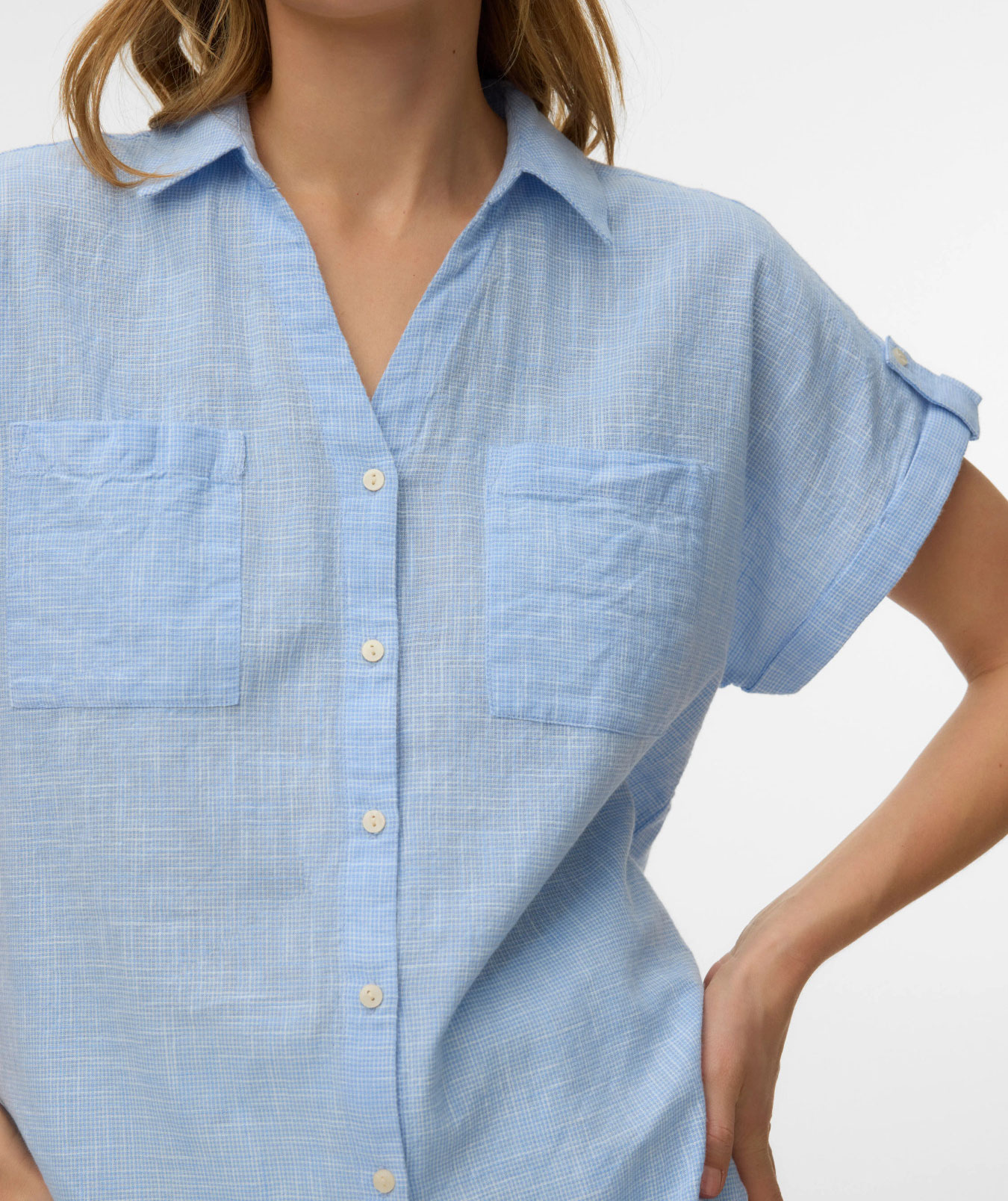 Vero Moda VMTHILDE short-sleeved shirt, Allure, large image number 4