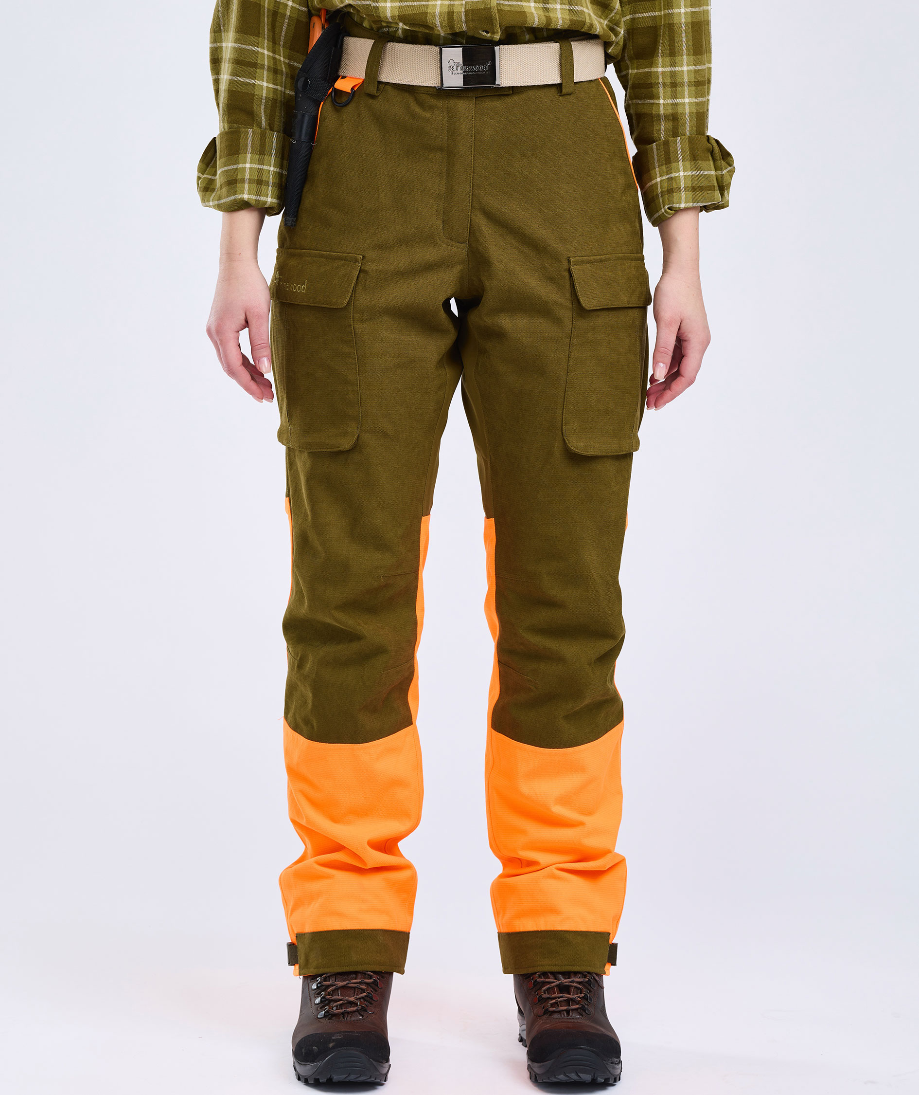 Pinewood Expert 2L Hunting damebukser, Olive Green/Orange, large image number 1