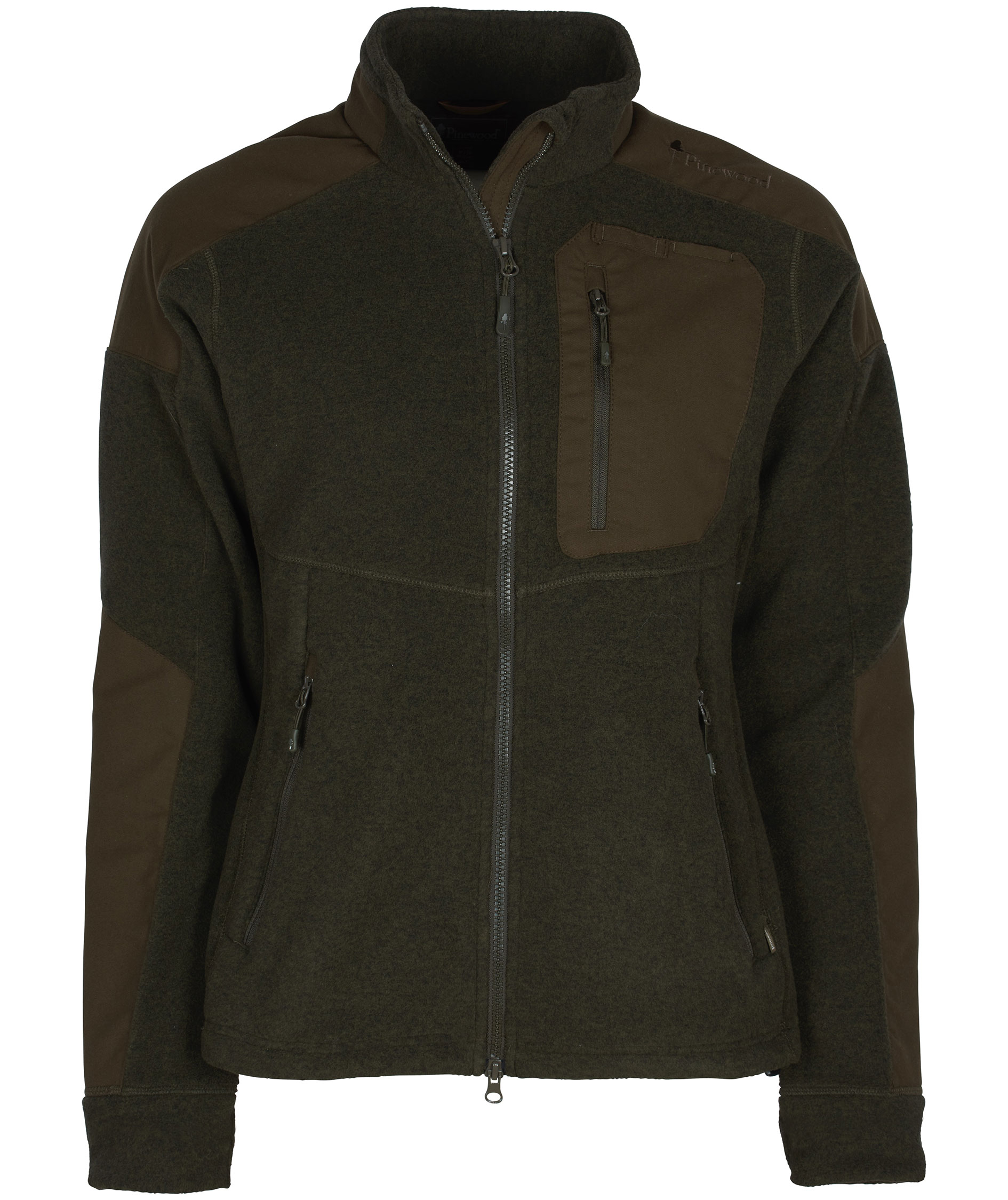 Pinewood&nbsp;Sm&aring;land Forest dame fleecejakke, Jagtgr&oslash;n