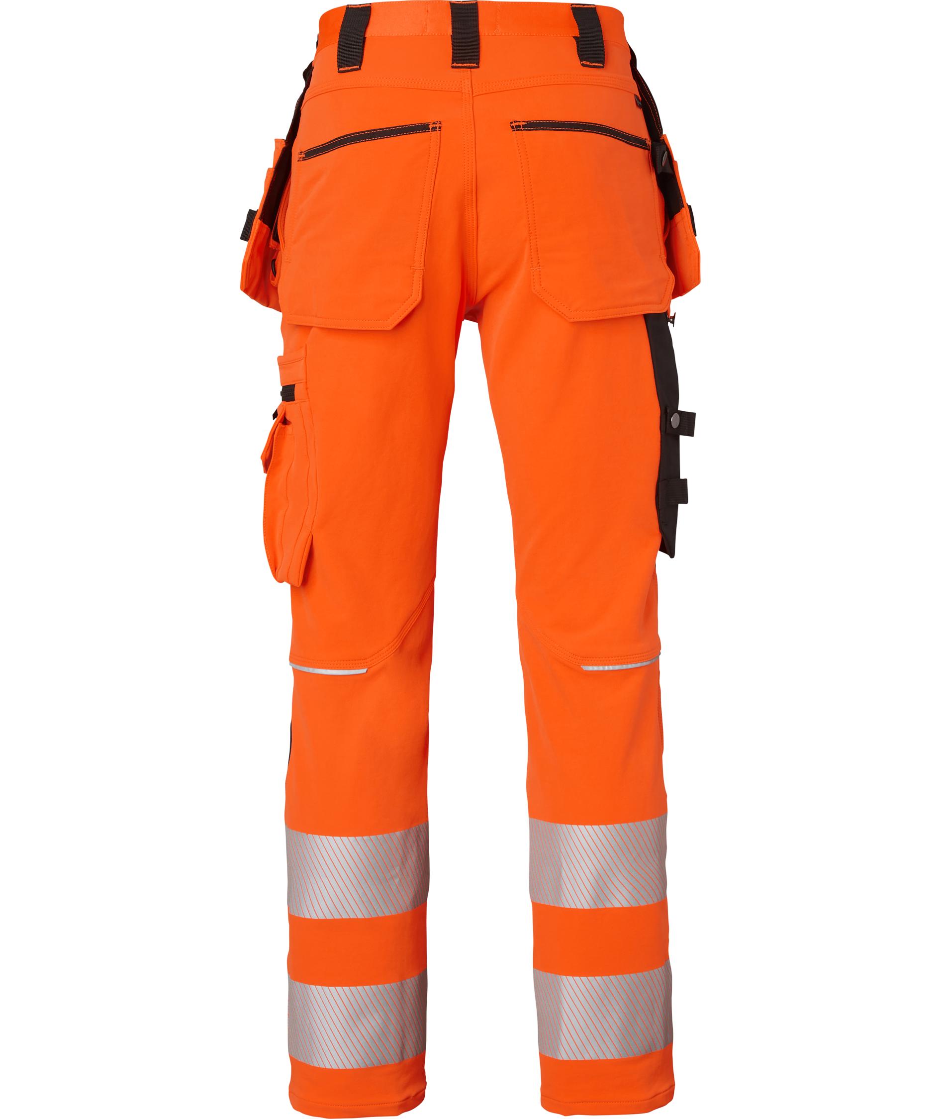 Top Swede h&aring;ndverksbukse 313 full stretch, Oransje/Svart