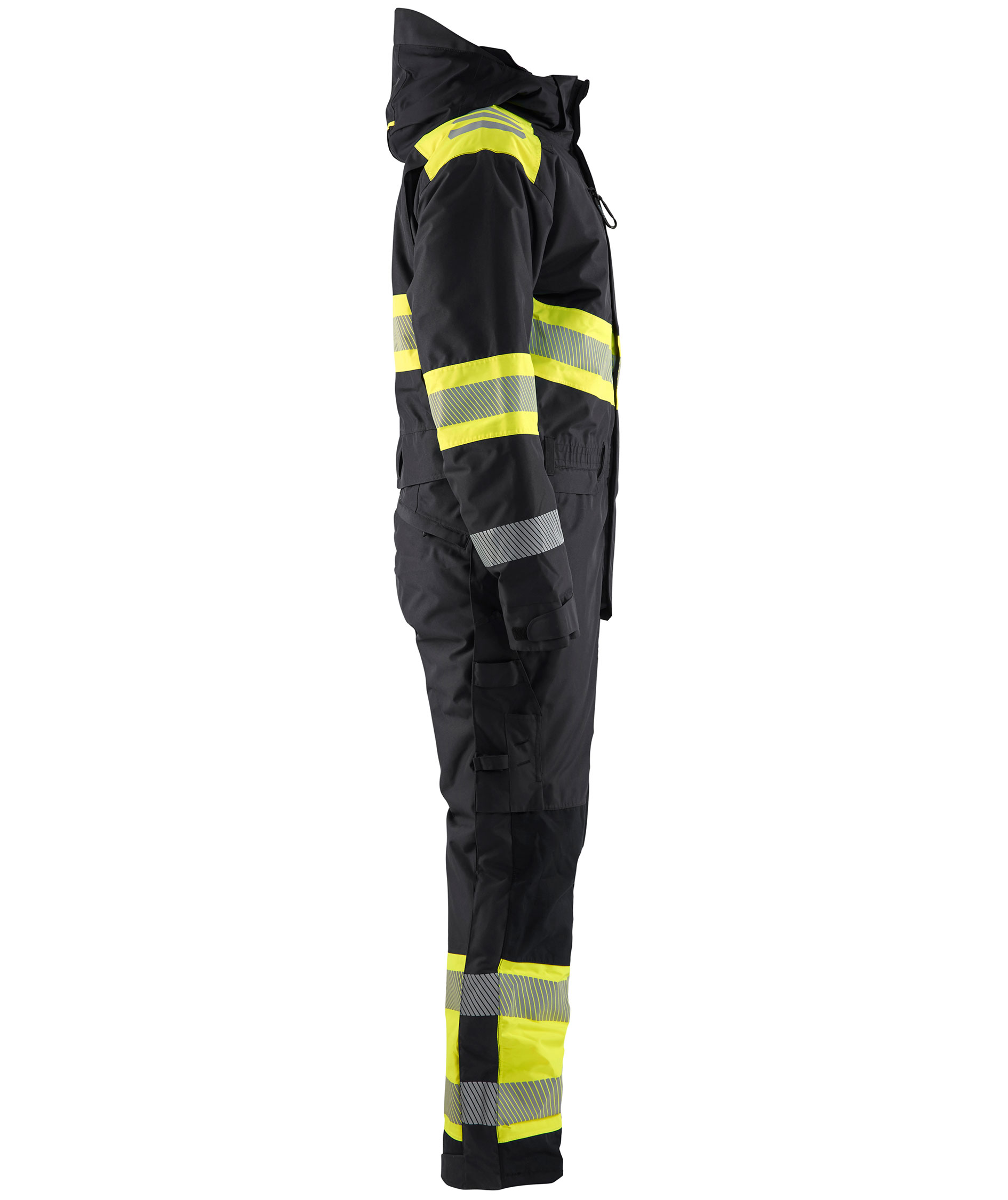 Bl&aring;kl&auml;der winter coverall, Black/Hi-Vis Yellow, large image number 2