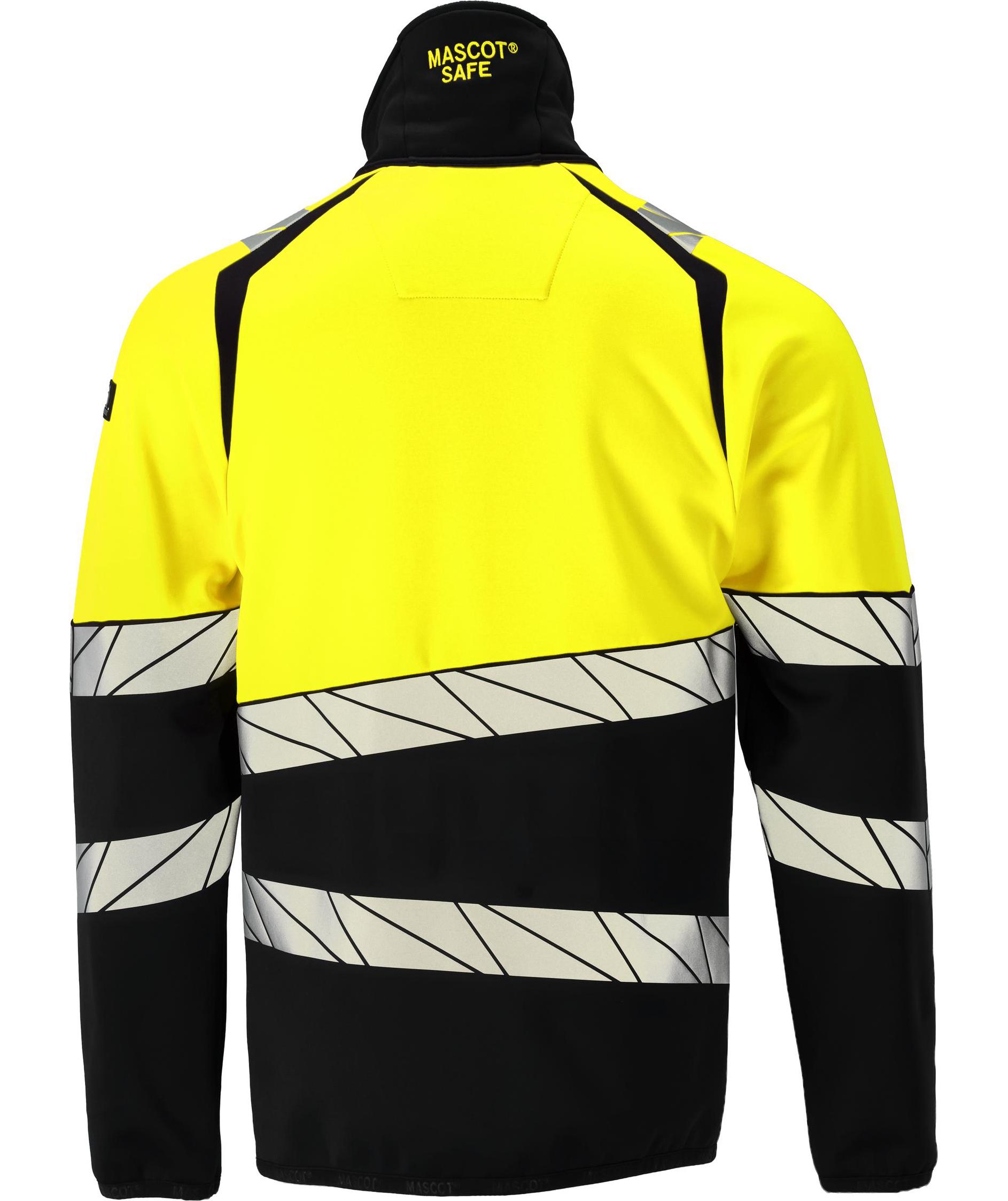 Mascot Accelerate Safe fleecegenser, Svart/Hi-Vis Gul