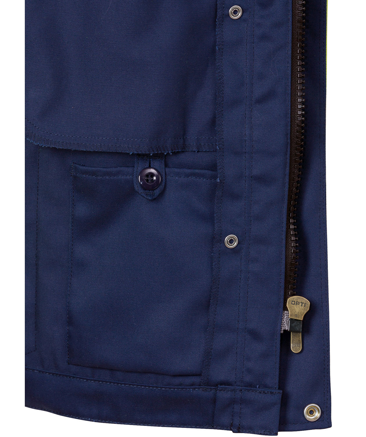 Fristads arbeidsjakke 4026, Hi-vis gul/marinebl&aring;, large image number 5