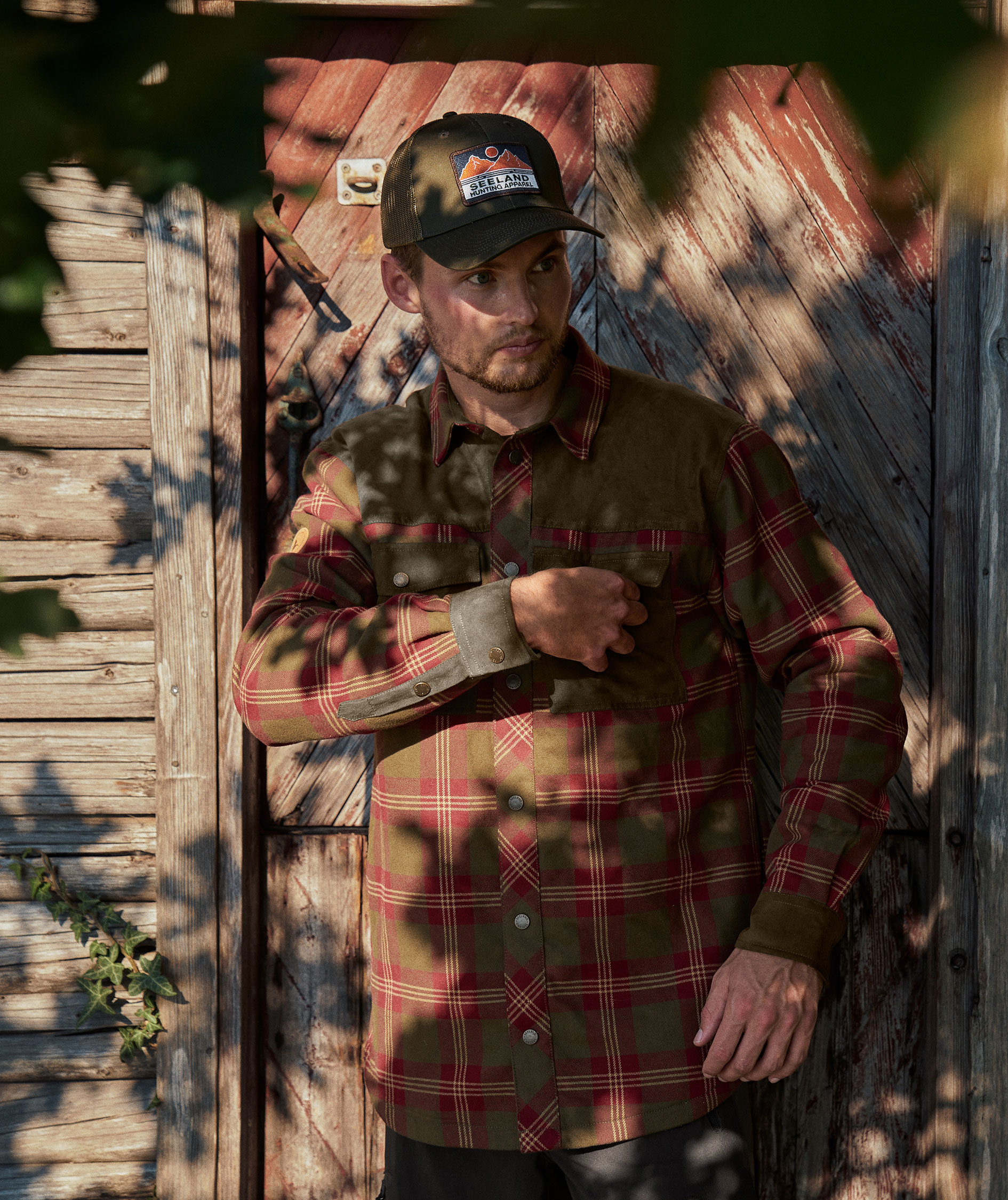 Seeland Vancouver flannel  overshirt, Red Check, large image number 9