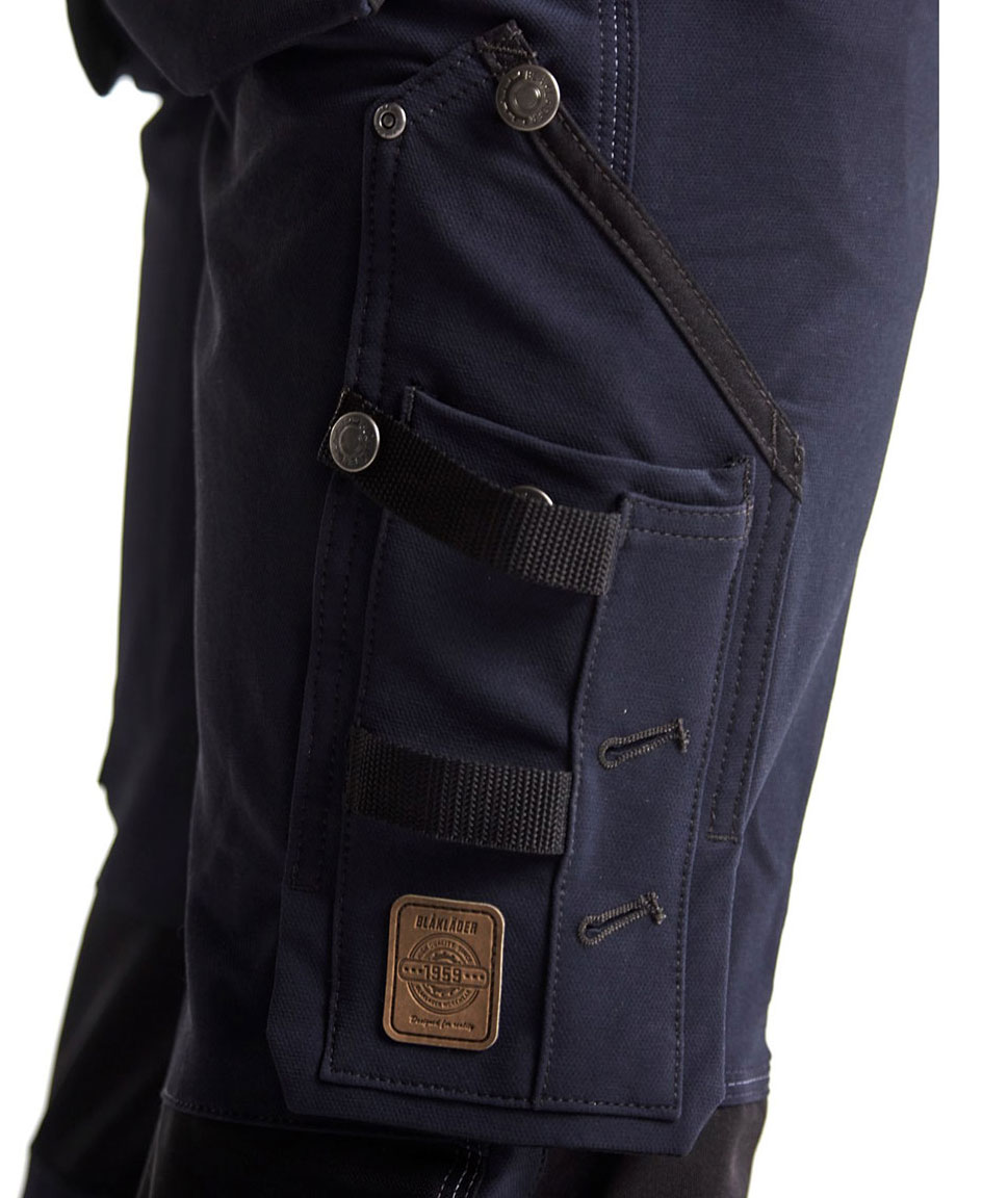 Bl&aring;kl&auml;der X1900 work trousers full stretch, Dark Marine/Black, large image number 6