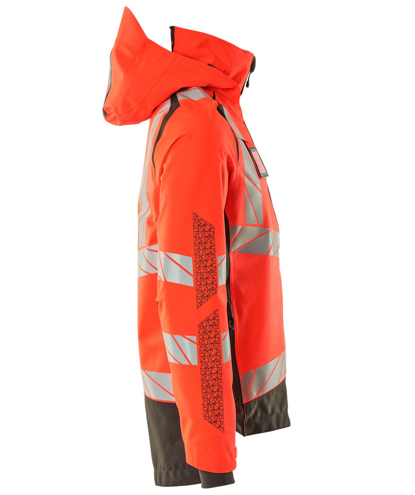 Mascot Accelerate Safe skalljakke, Hi-vis r&oslash;d/M&oslash;rk antrasitt, large image number 2