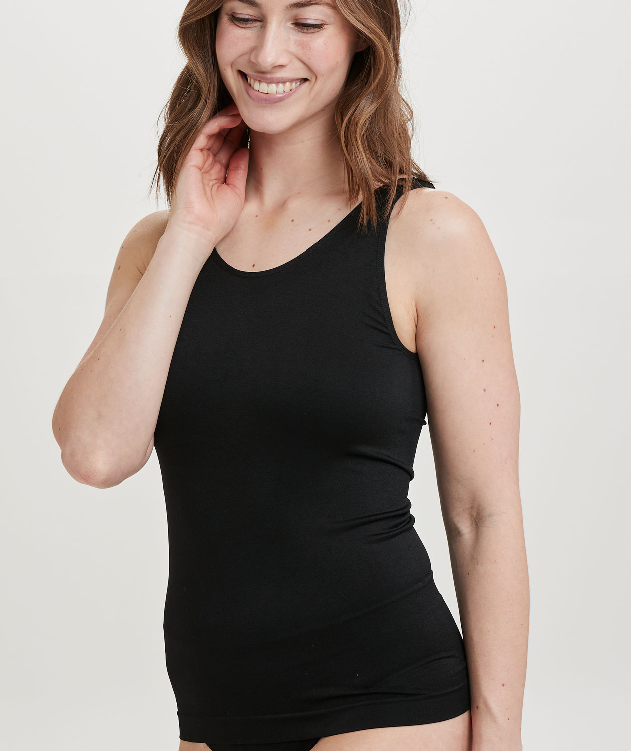 Decoy Mikrofiber dame top, Sort, large image number 4