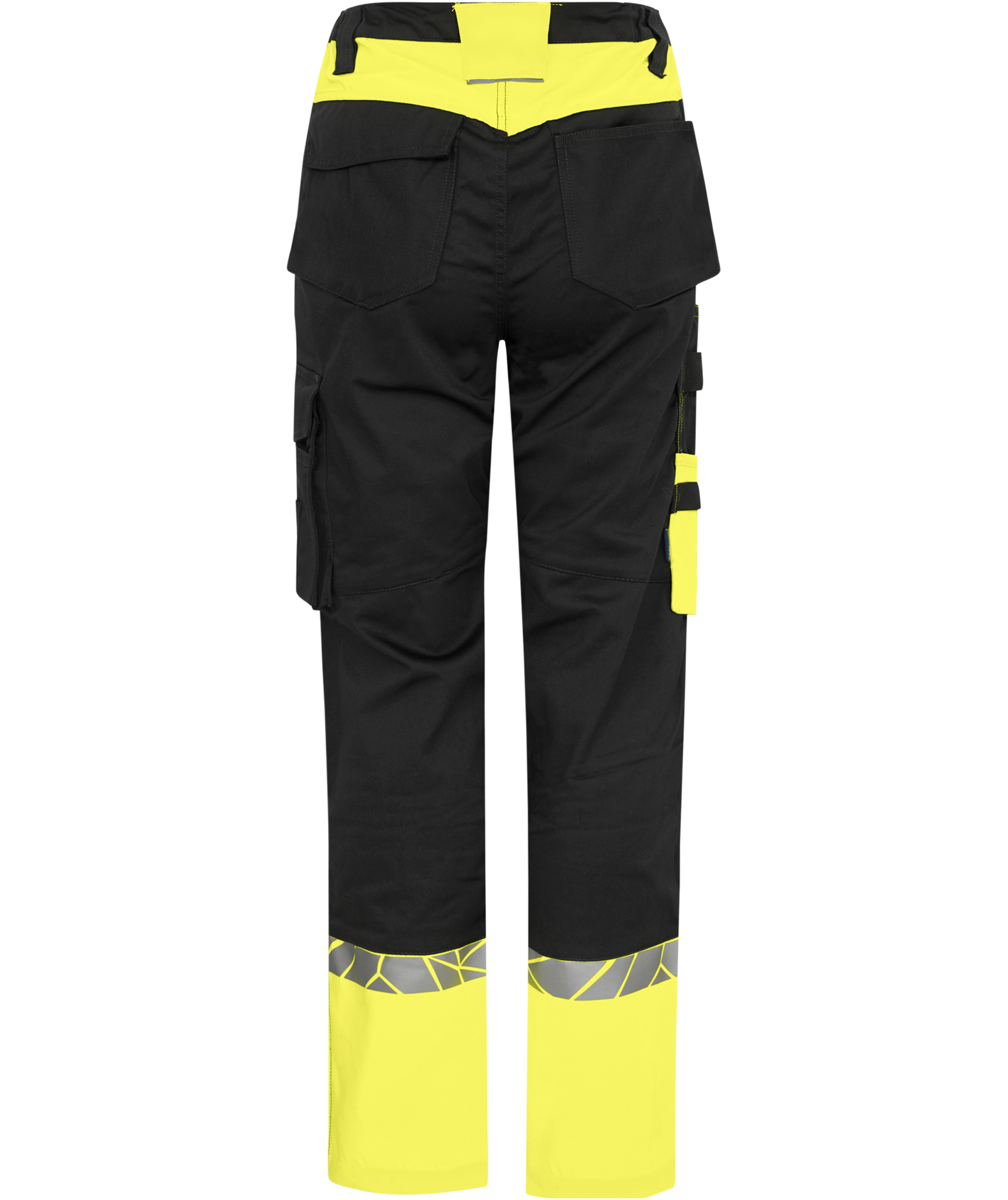 ProJob arbetsbyxa dam 7512, Svart/Gul