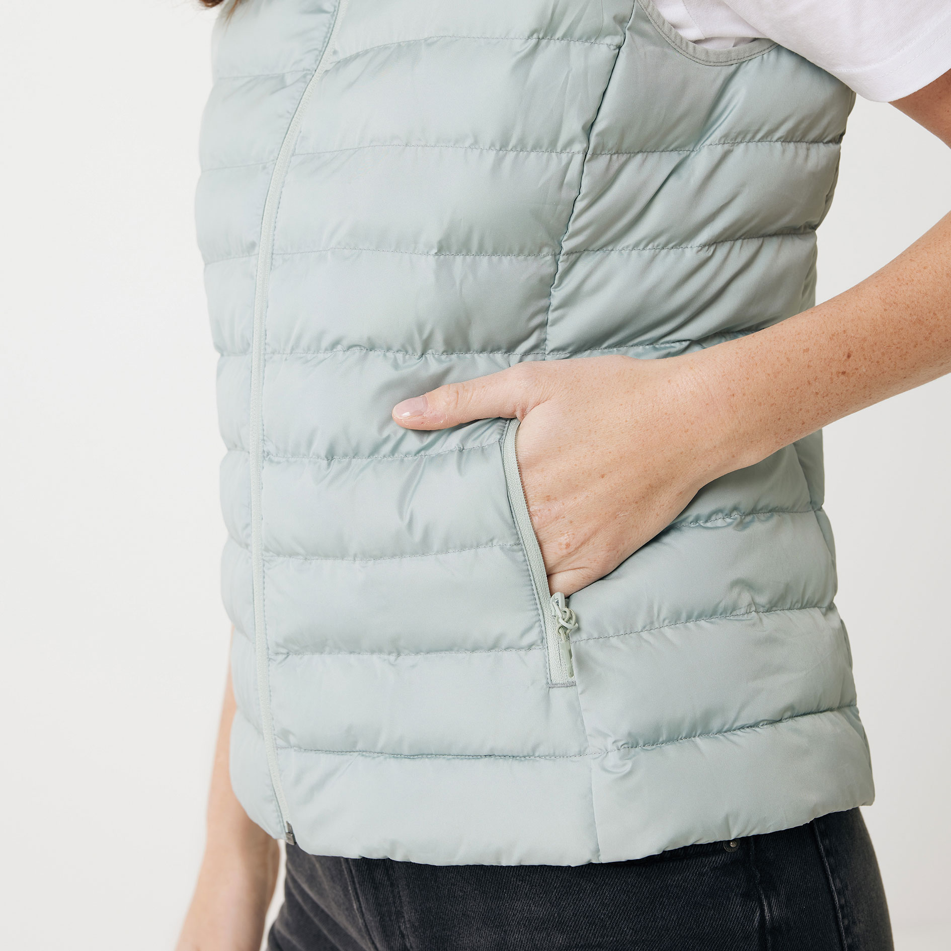 Iqoniq Meru women's vest, Iceberg Green, large image number 4