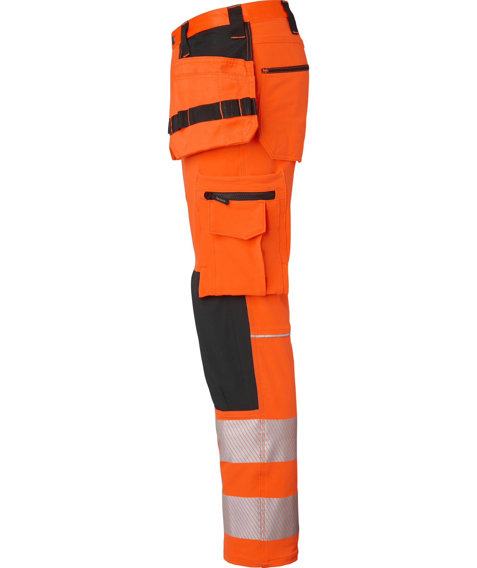 Top Swede hantverksbyxa 313 full stretch, Orange/Svart, large image number 3