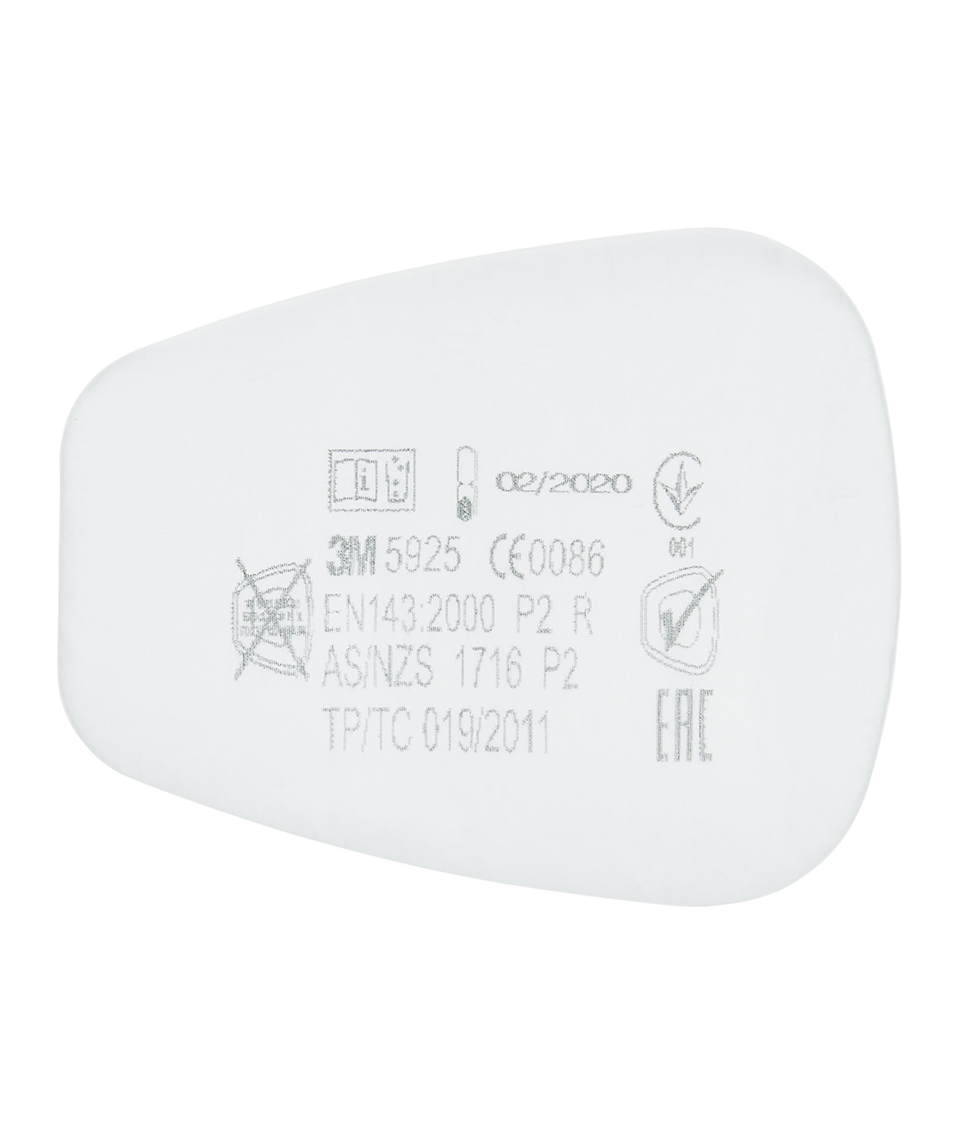 3M 20-pack partikkelfilter P2, Hvit