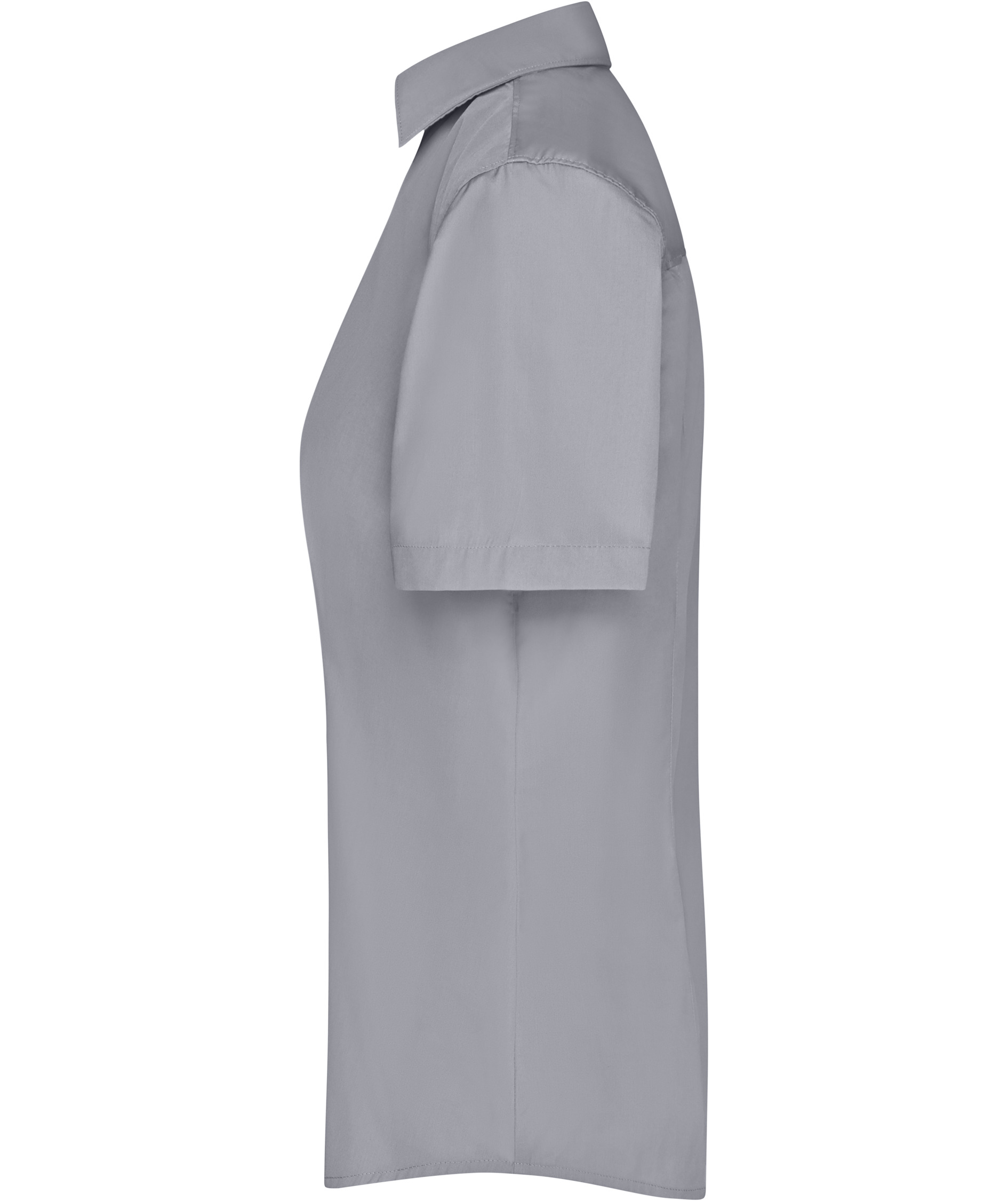 James & Nicholson kurz&auml;rmeliges Modern fit Damenhemd, Grau, large image number 3