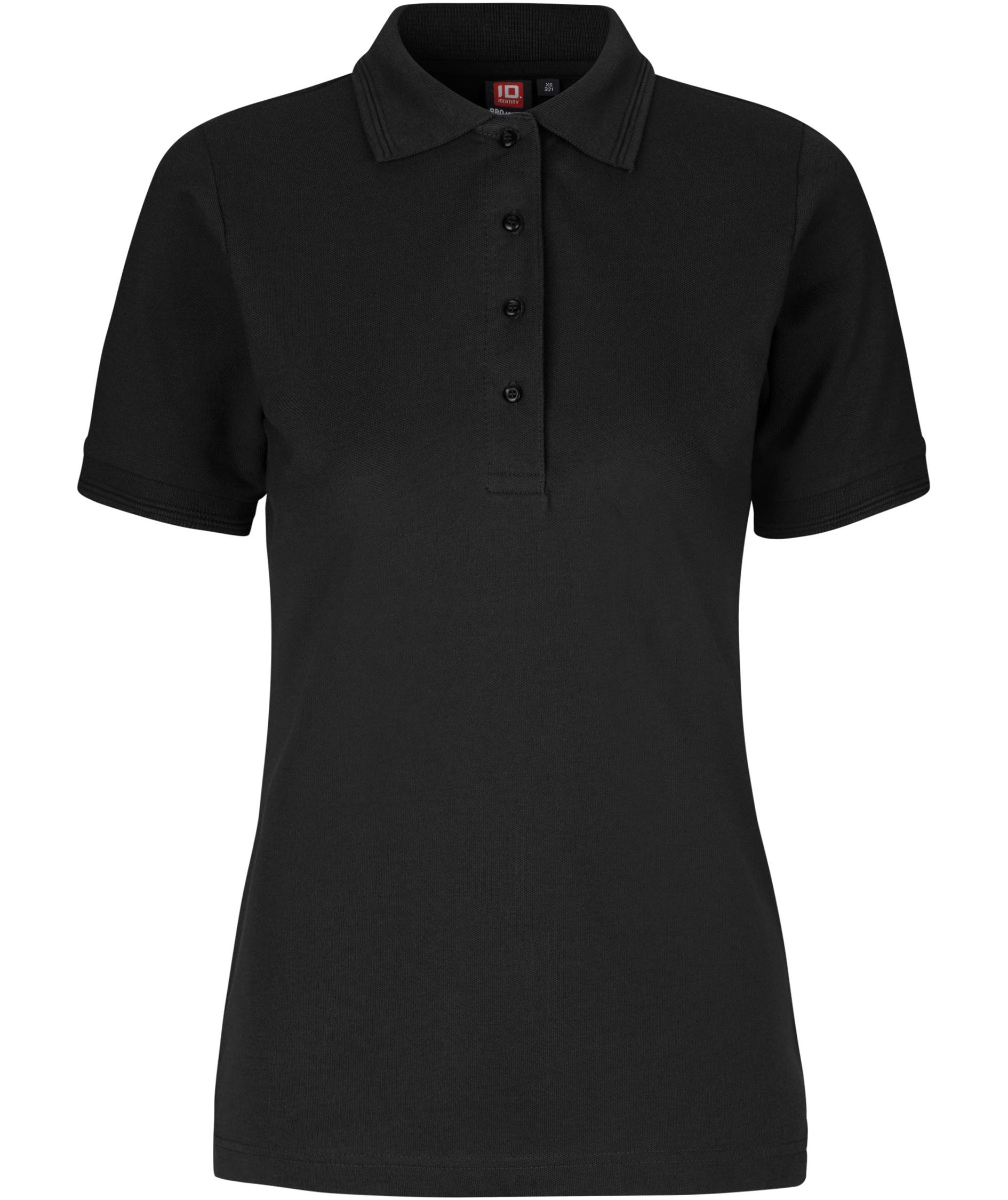 ID PRO Wear dame Polo T-shirt, Sort
