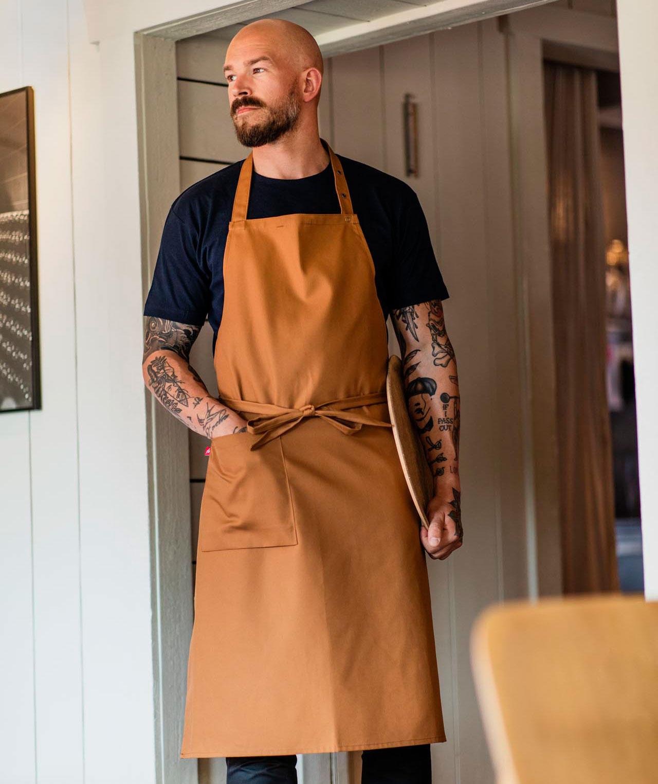 Segers 4579 br&ouml;stlappsf&ouml;rkl&auml;de med ficka, Nougat