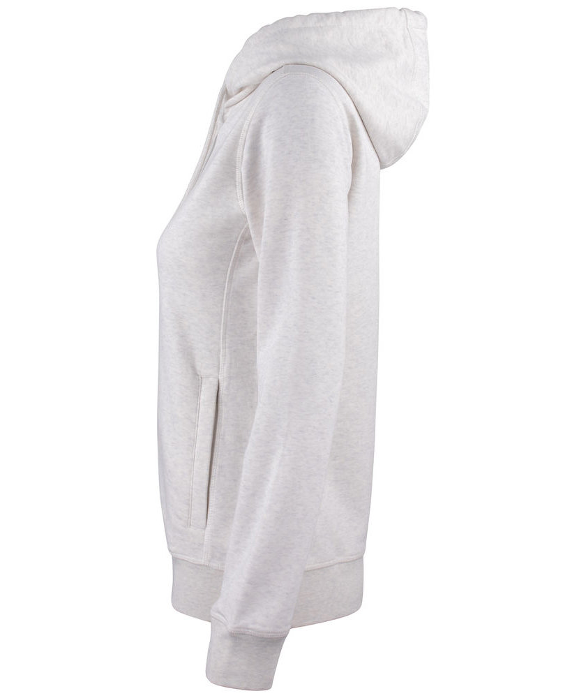 Clique Premium OC hoodie dam, Ljusgr&aring; fl&auml;ckig, large image number 5