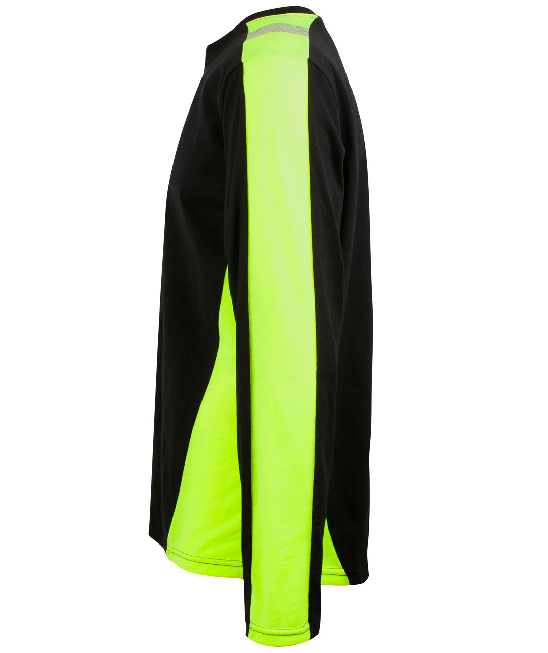 YOU Scranton long-sleeved Pro T-shirt, Black/Hi-Vis Yellow, large image number 4