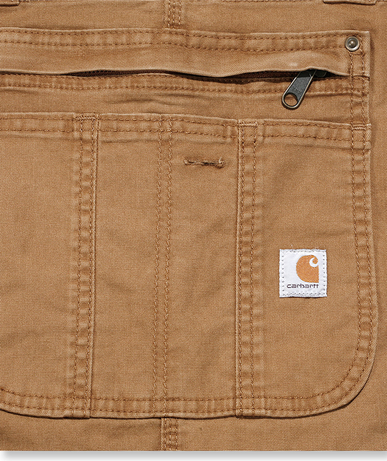 Carhartt Double Front BIB overall dam, Brun, large image number 5