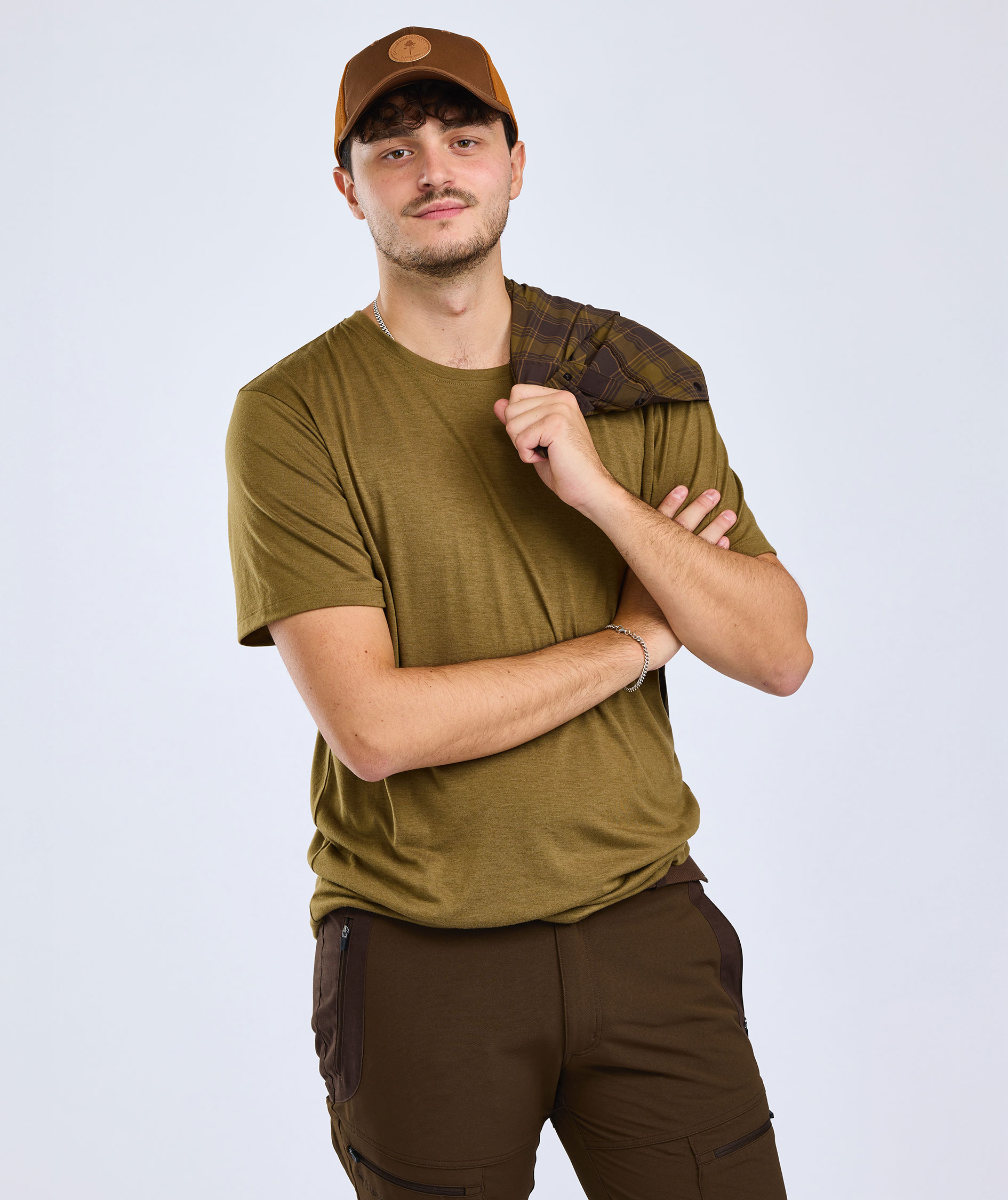 Pinewood Finnveden Forest T-shirt, Olive green, large image number 5