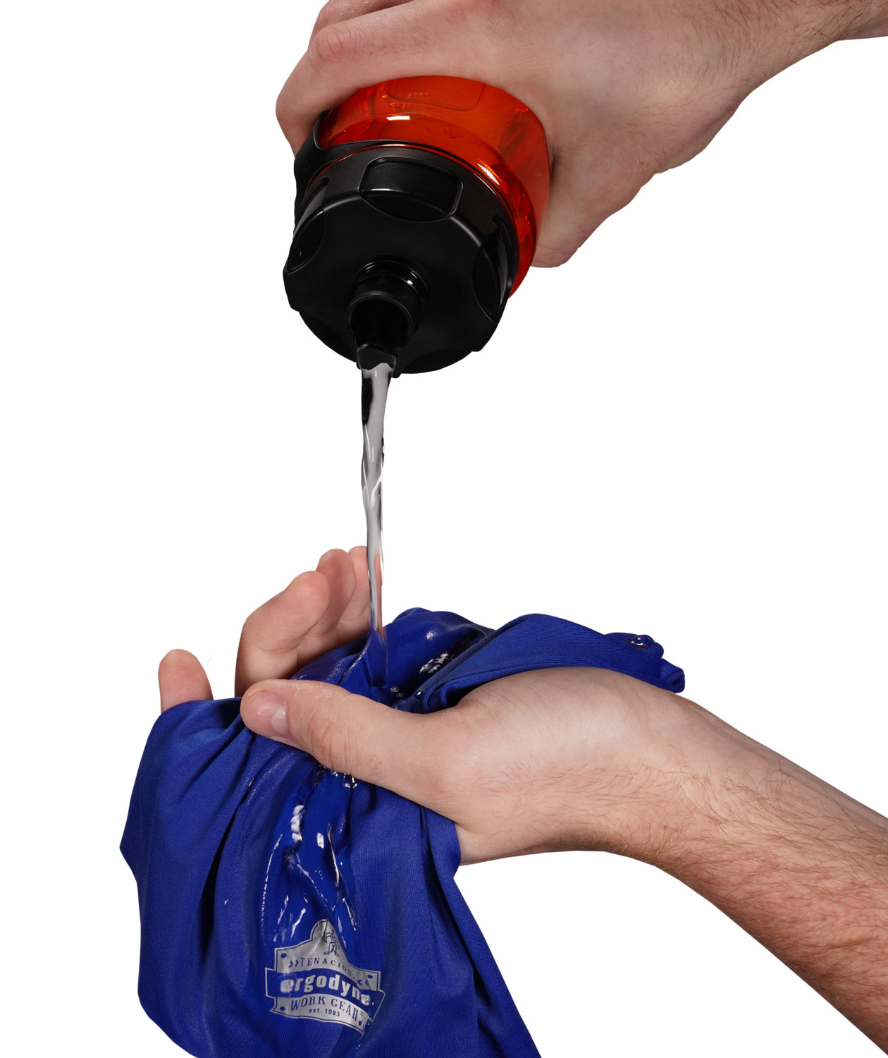 Ergodyne Chill-Its 6487 k&oslash;lende halsedisse, Bl&aring;, Bl&aring;, large image number 3