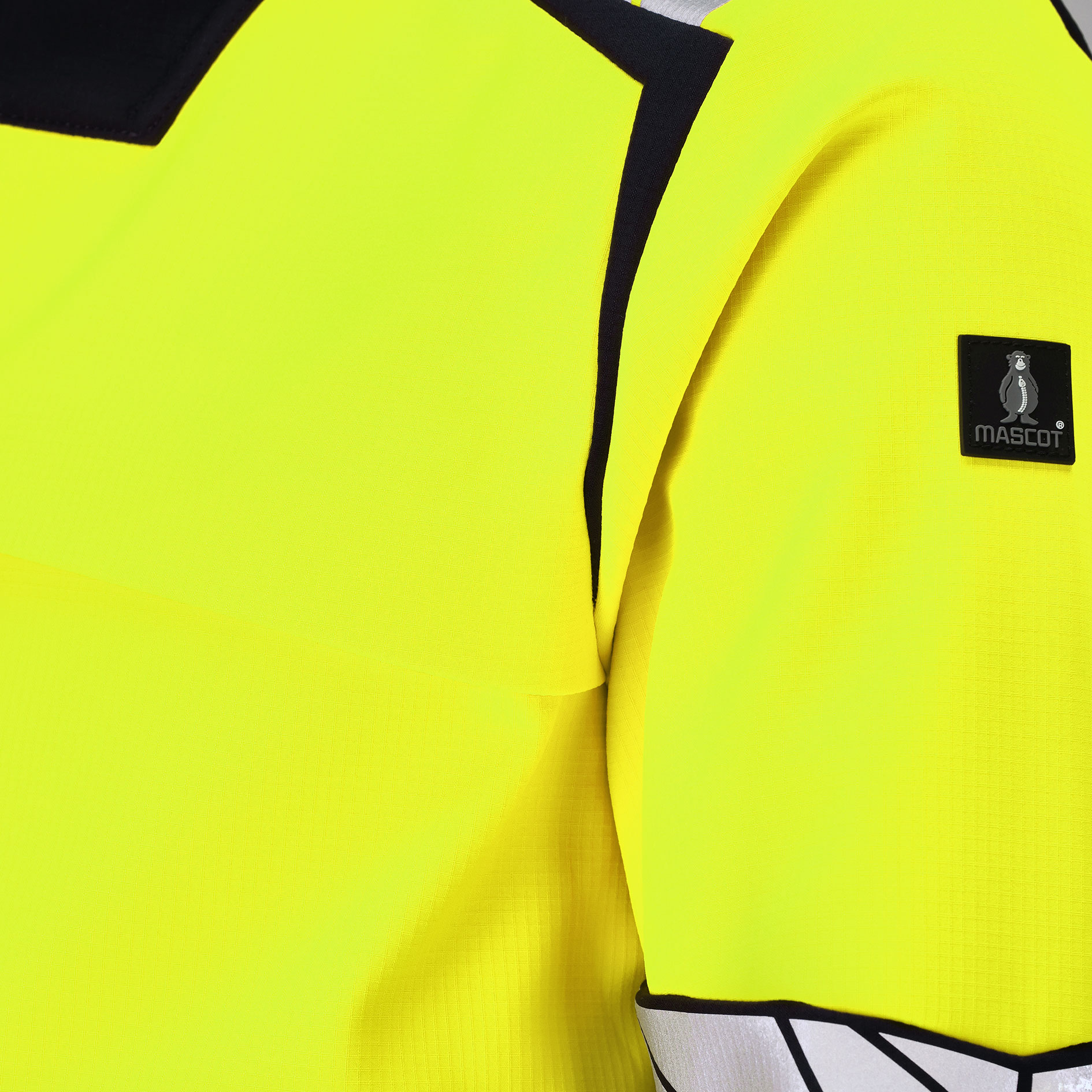 Mascot Accelerate Safe softshell jacket, Black/Hi-Vis Yellow, large image number 4
