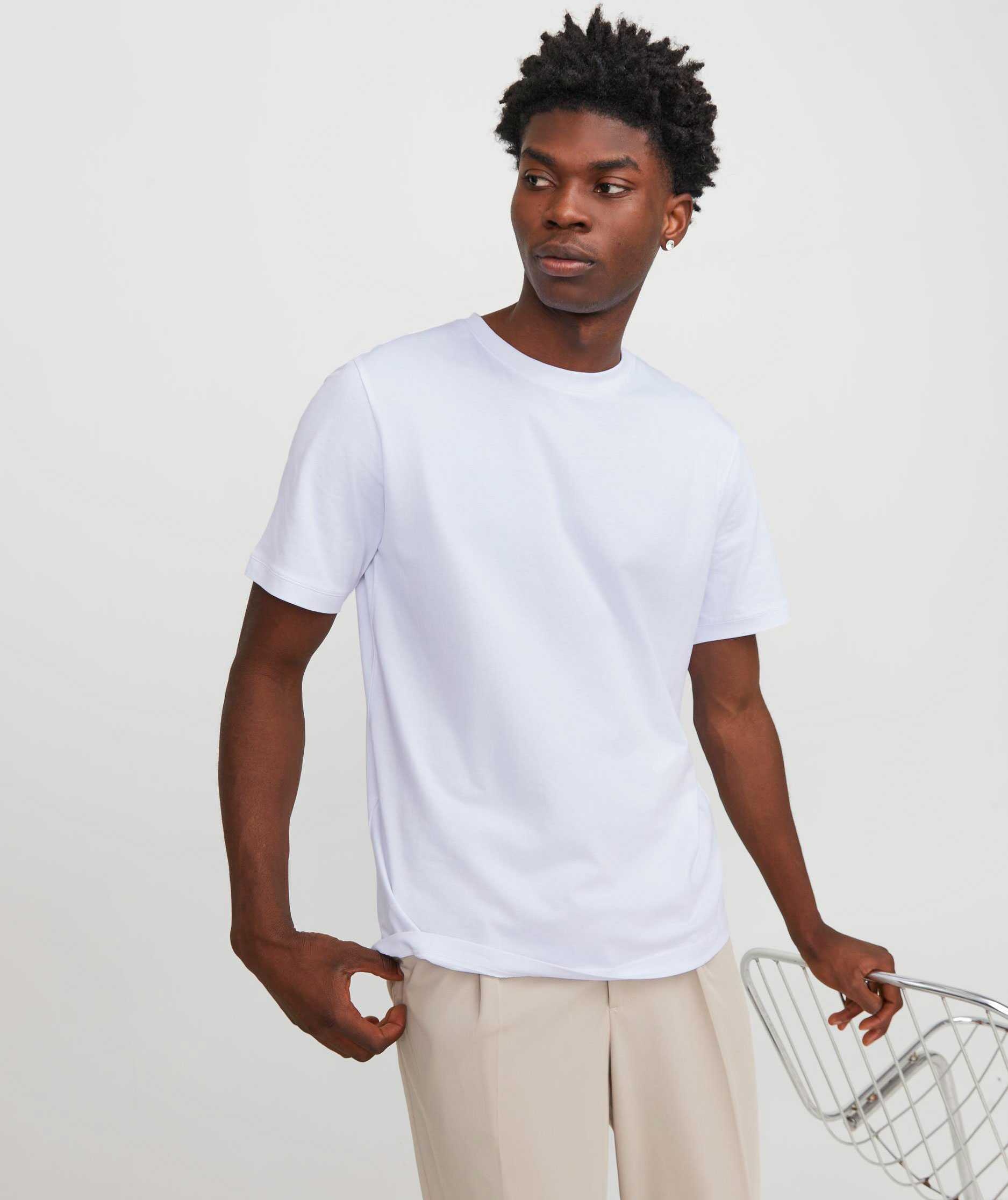 Jack & Jones JJEURBAN EDGE T-shirt, White, large image number 5