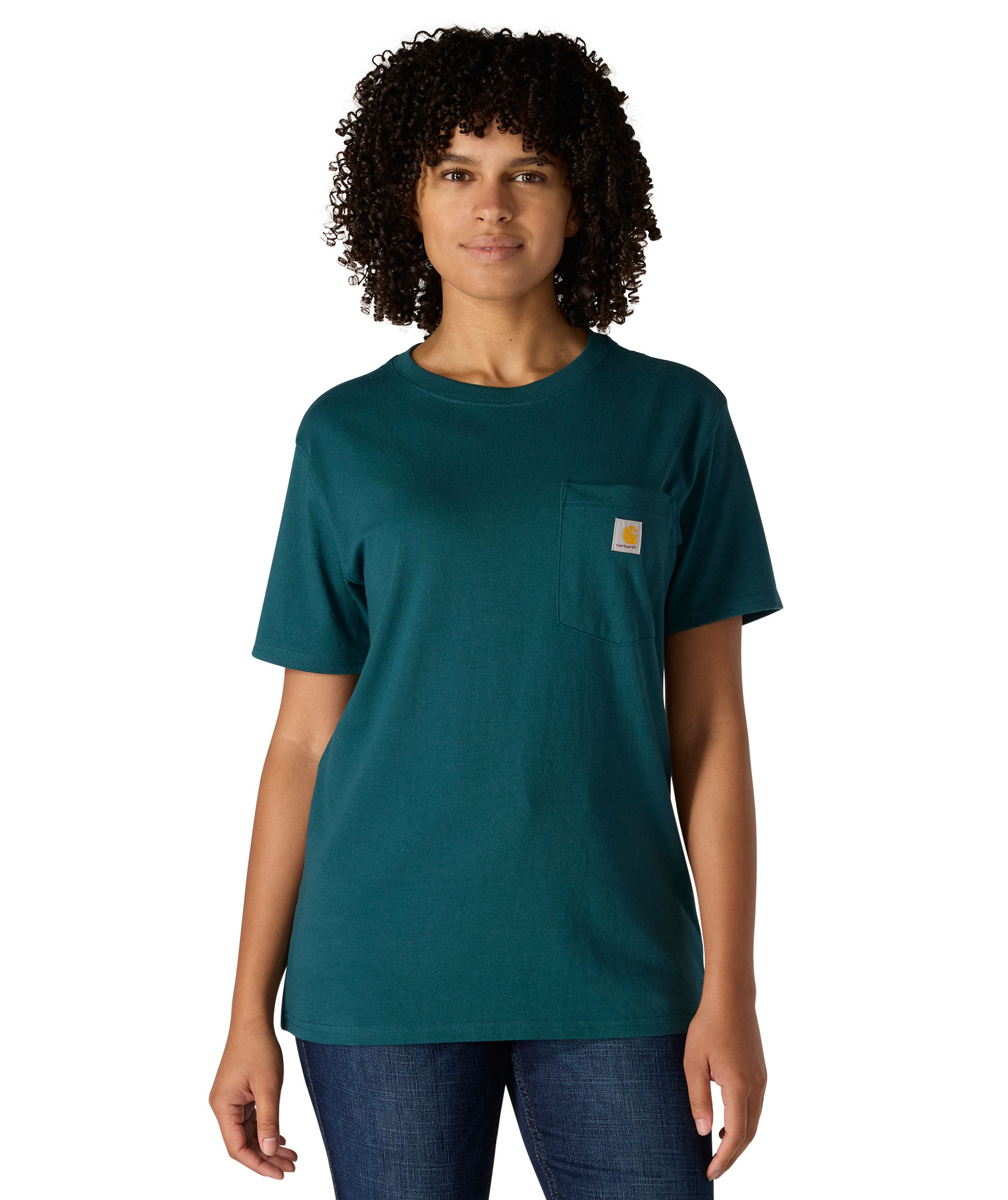 Carhartt Workwear dame T-shirt, Greenstone