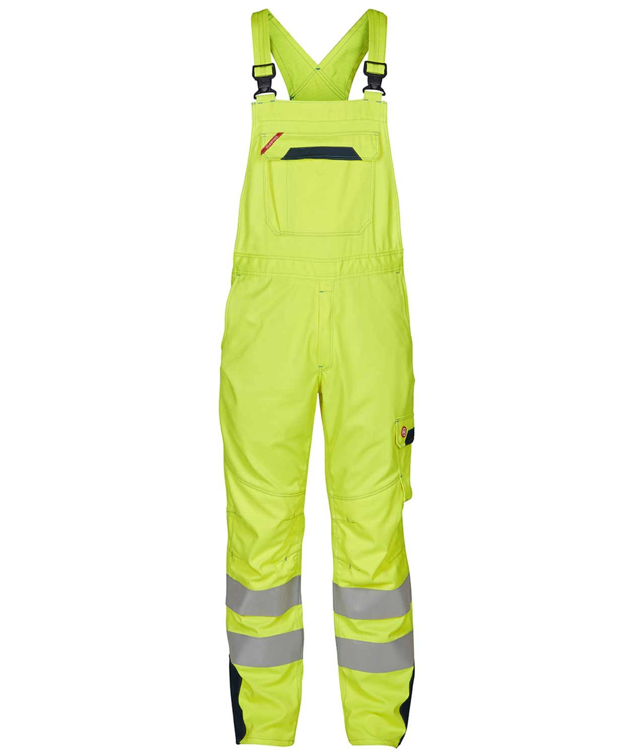 Engel Safety+ Multinorm h&auml;ngselbyxa, Gul/Marinbl&aring;