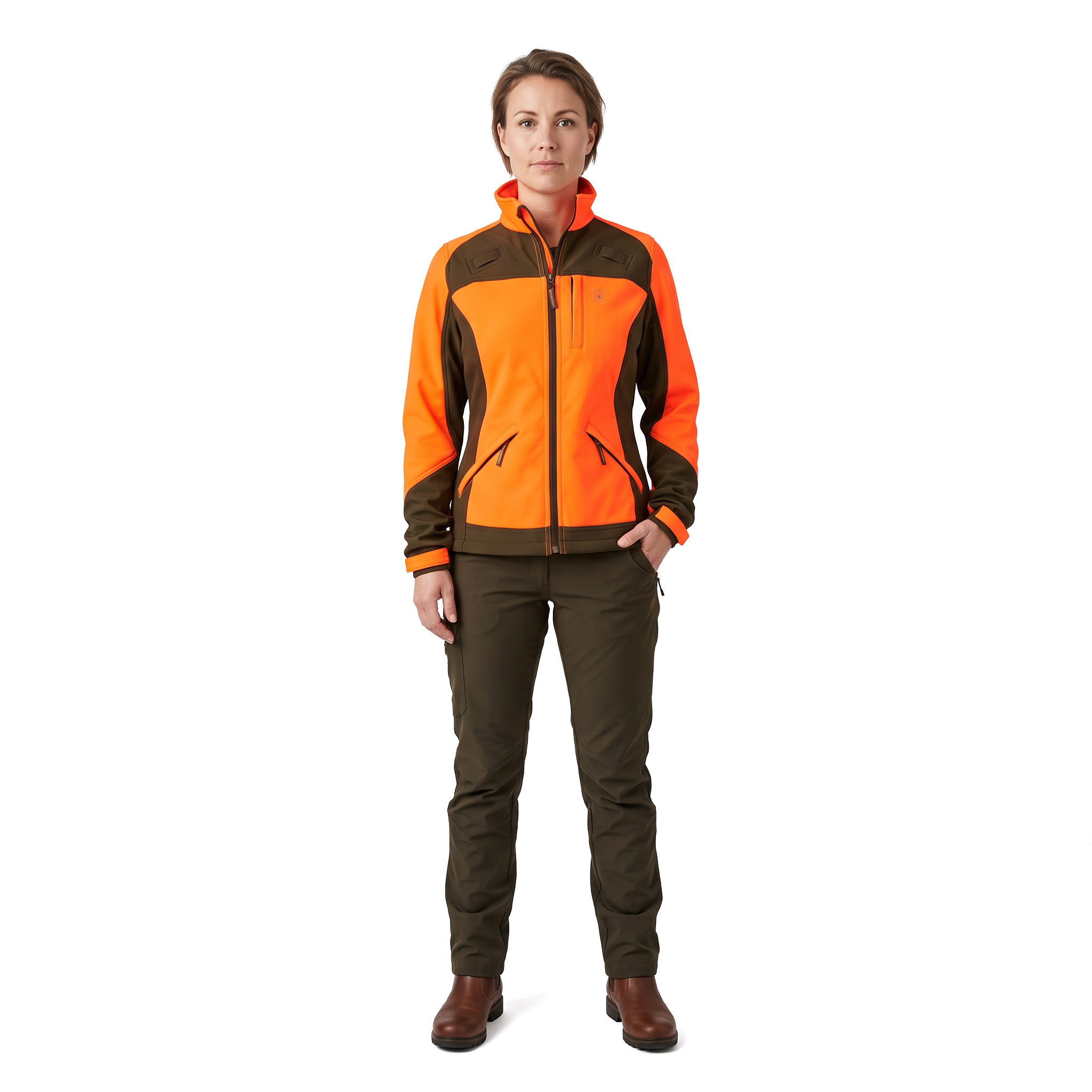 Deerhunter Lady Roja dame softshelljakke, Oransje, large image number 2