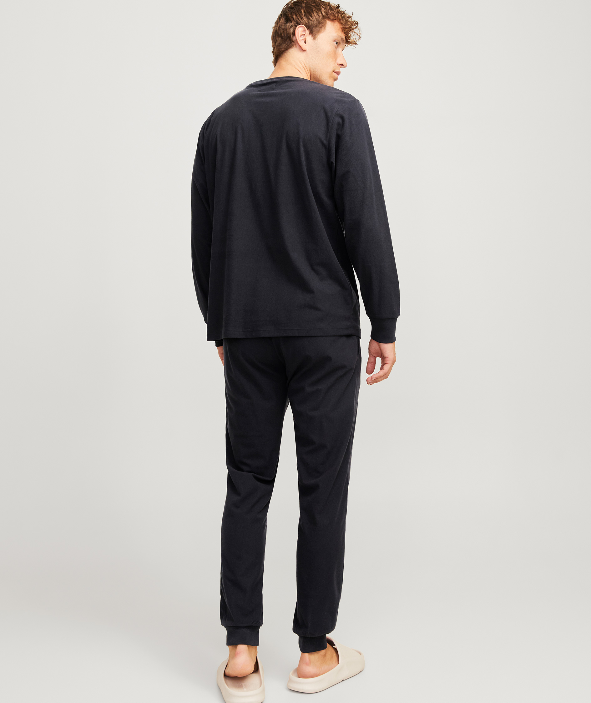 Jack & Jones JACSOLID pajama set, Black, large image number 6