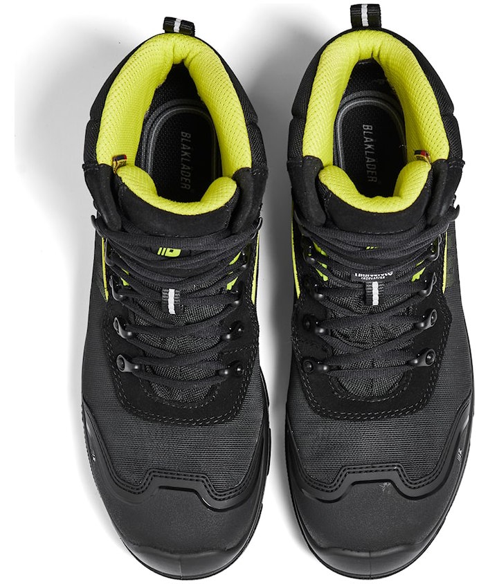 Bl&aring;kl&auml;der Storm vernest&oslash;vletter S3, Svart/Hi-Vis Gul, large image number 2