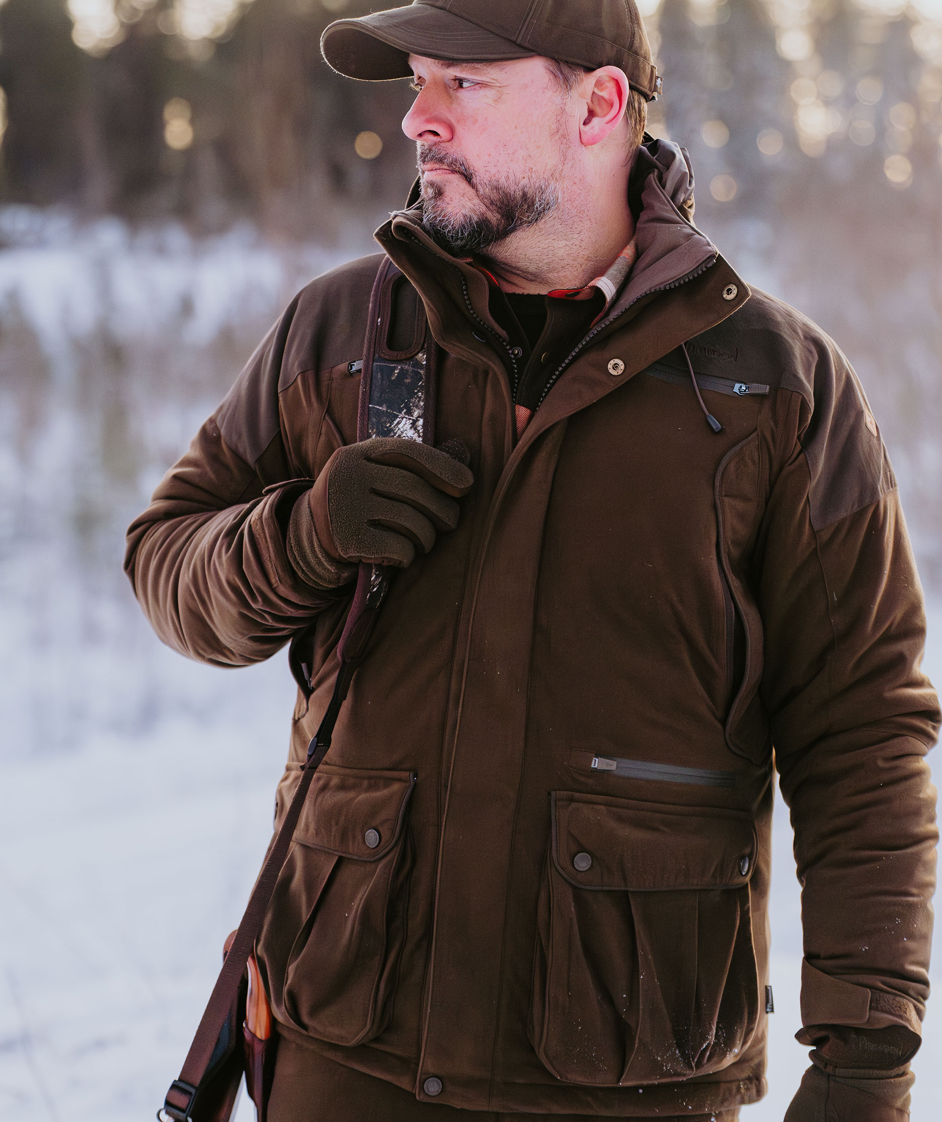Pinewood Sm&aring;land Forest jakke, Suede Brown, large image number 3