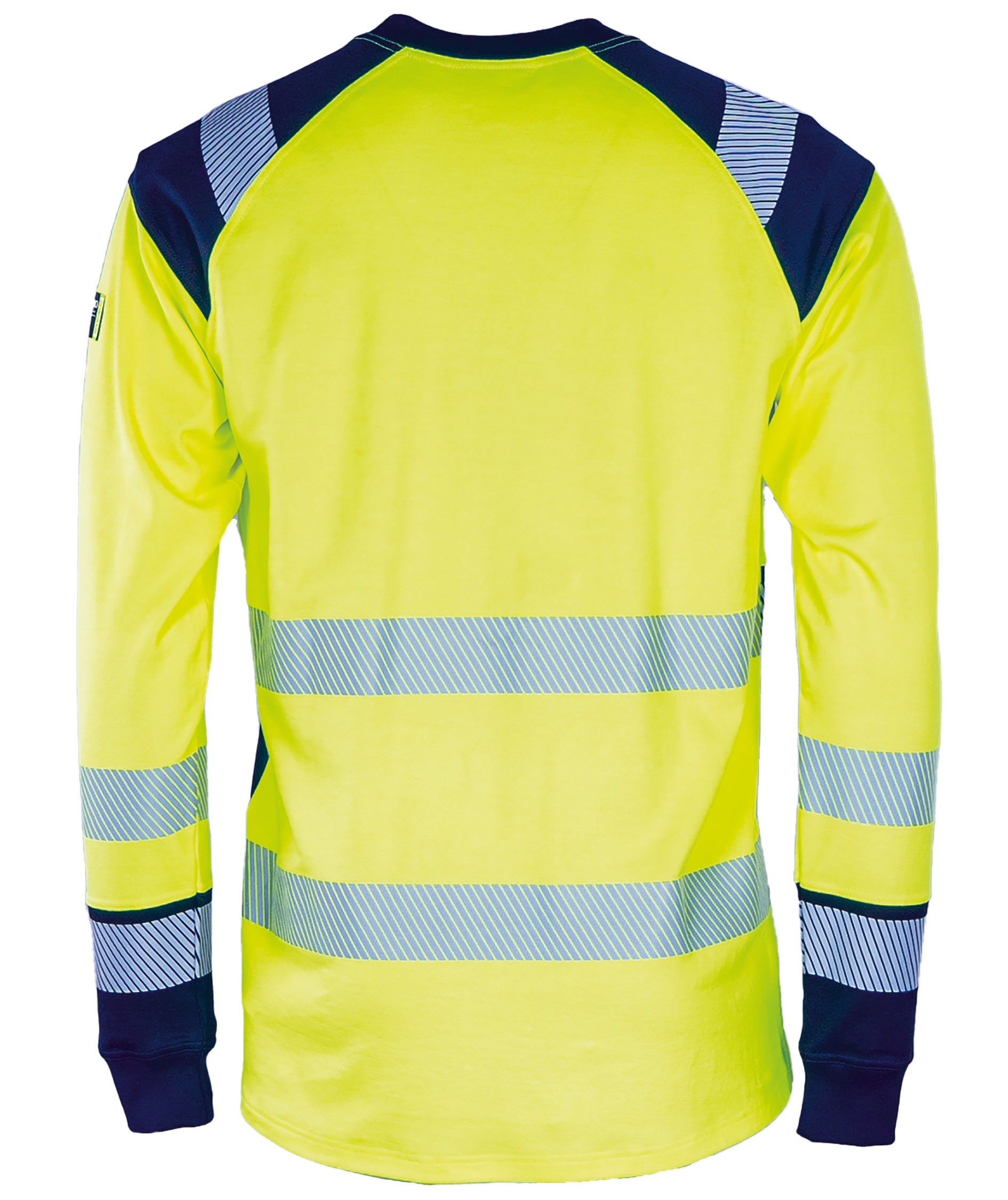 Tranemo lang&auml;rmliges T-Shirt, Hi-Vis gelb/marine