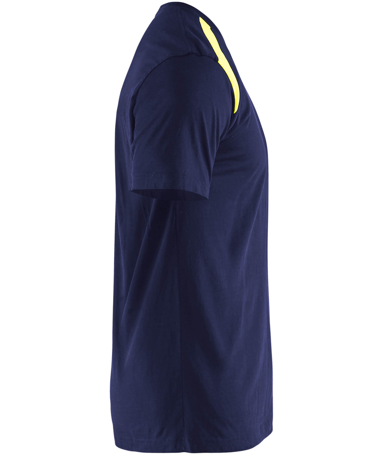 Bl&aring;kl&auml;der Unite T-shirt, Marine/Hi-Vis gul