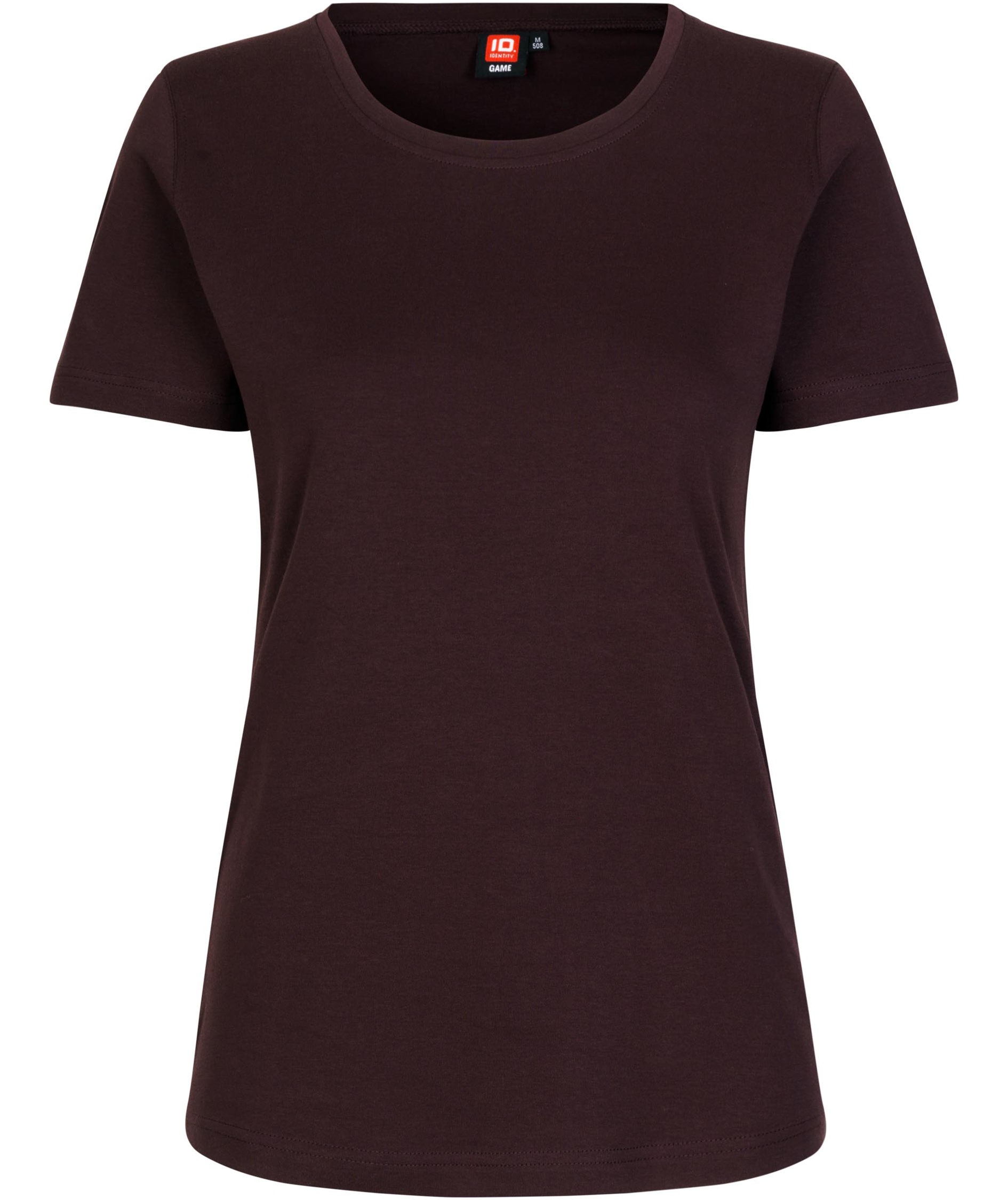 ID Interlock Damen T-Shirt, Dark bourdeaux