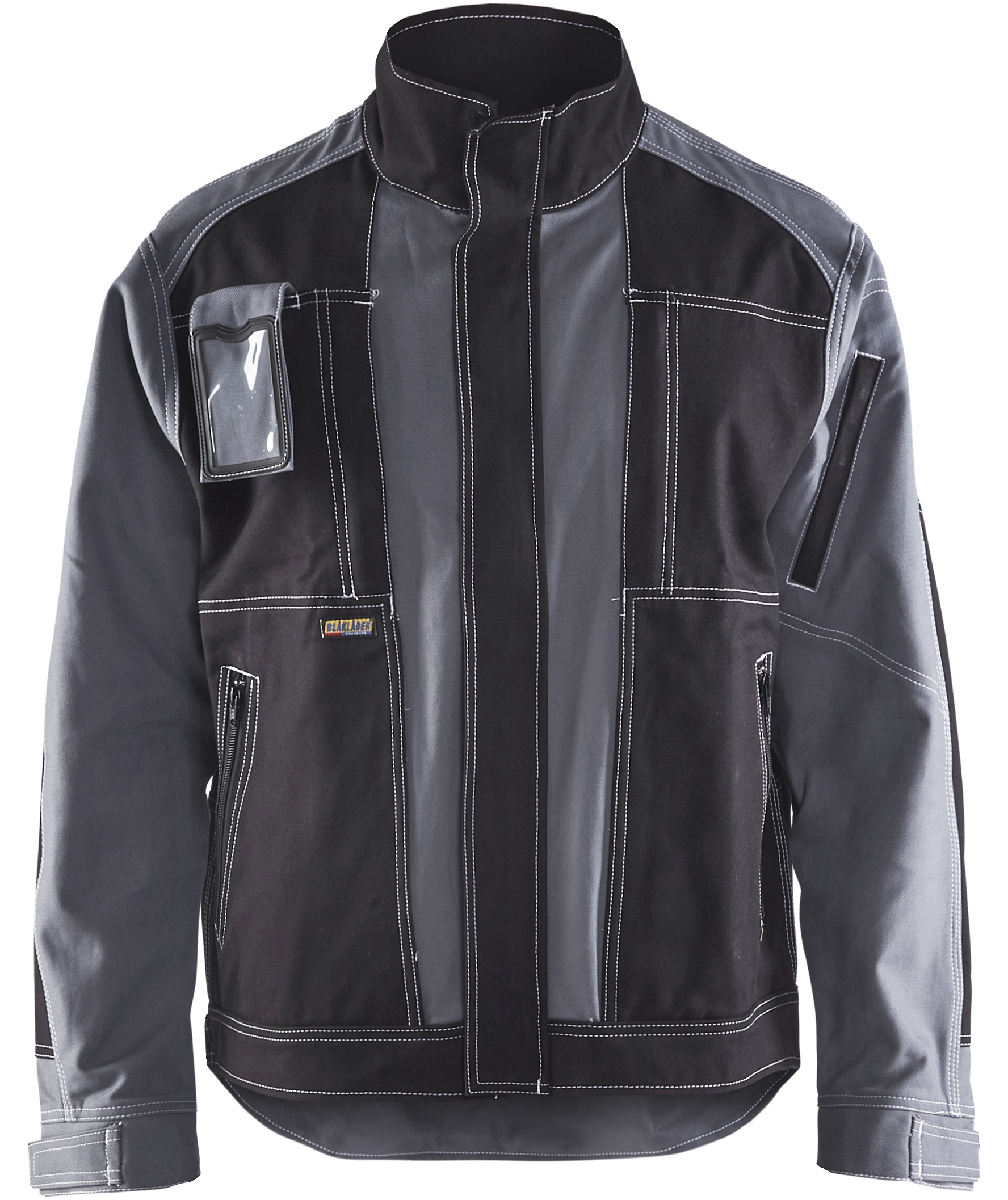 Bl&aring;kl&auml;der arbetsjacka, Gr&aring;/Svart