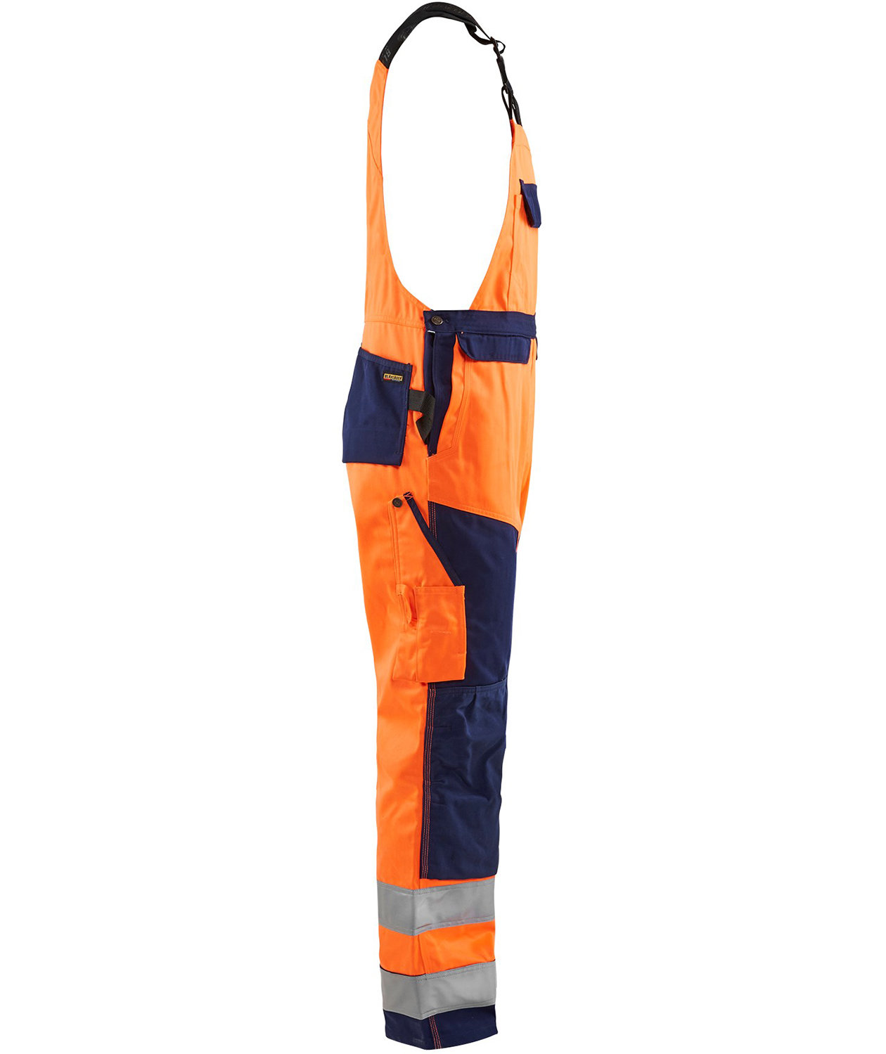 Bl&aring;kl&auml;der work bib and brace, Hi-vis Orange/Marine, large image number 3