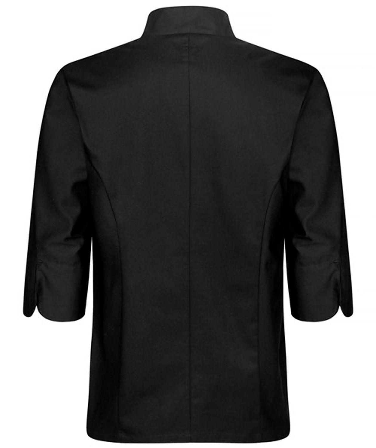 Segers 1501 3/4 &auml;rmad kockskjorta, Svart