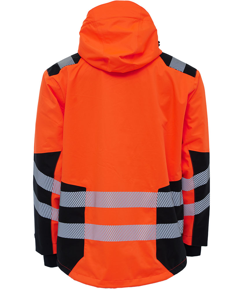 ELKA Visible Xtreme arbejdsjakke, Hi-Vis Orange/Sort, large image number 2