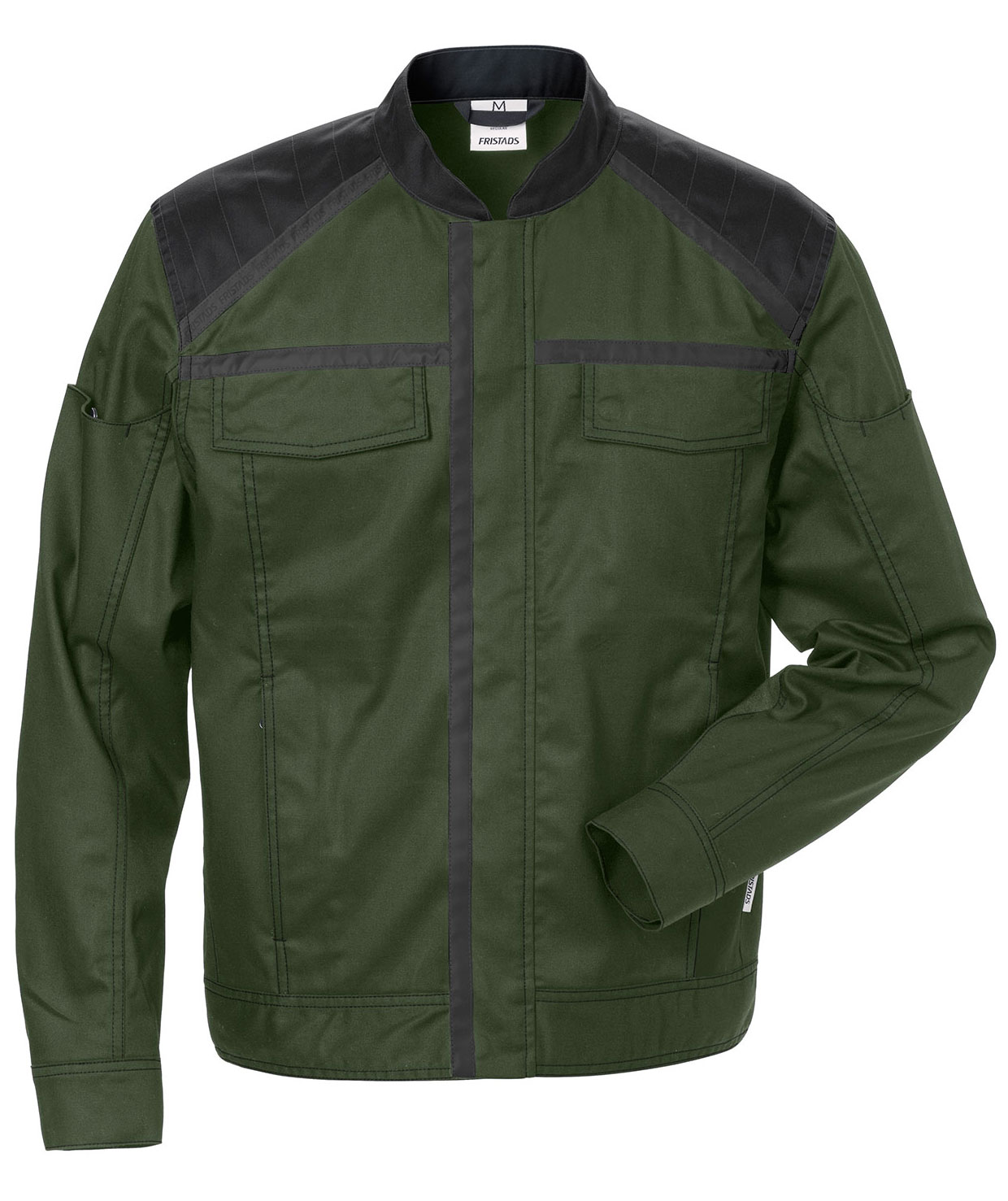 Fristads arbetsjacka 4555, Milit&auml;rgr&ouml;n/Svart, Milit&auml;rgr&ouml;n/Svart, swatch