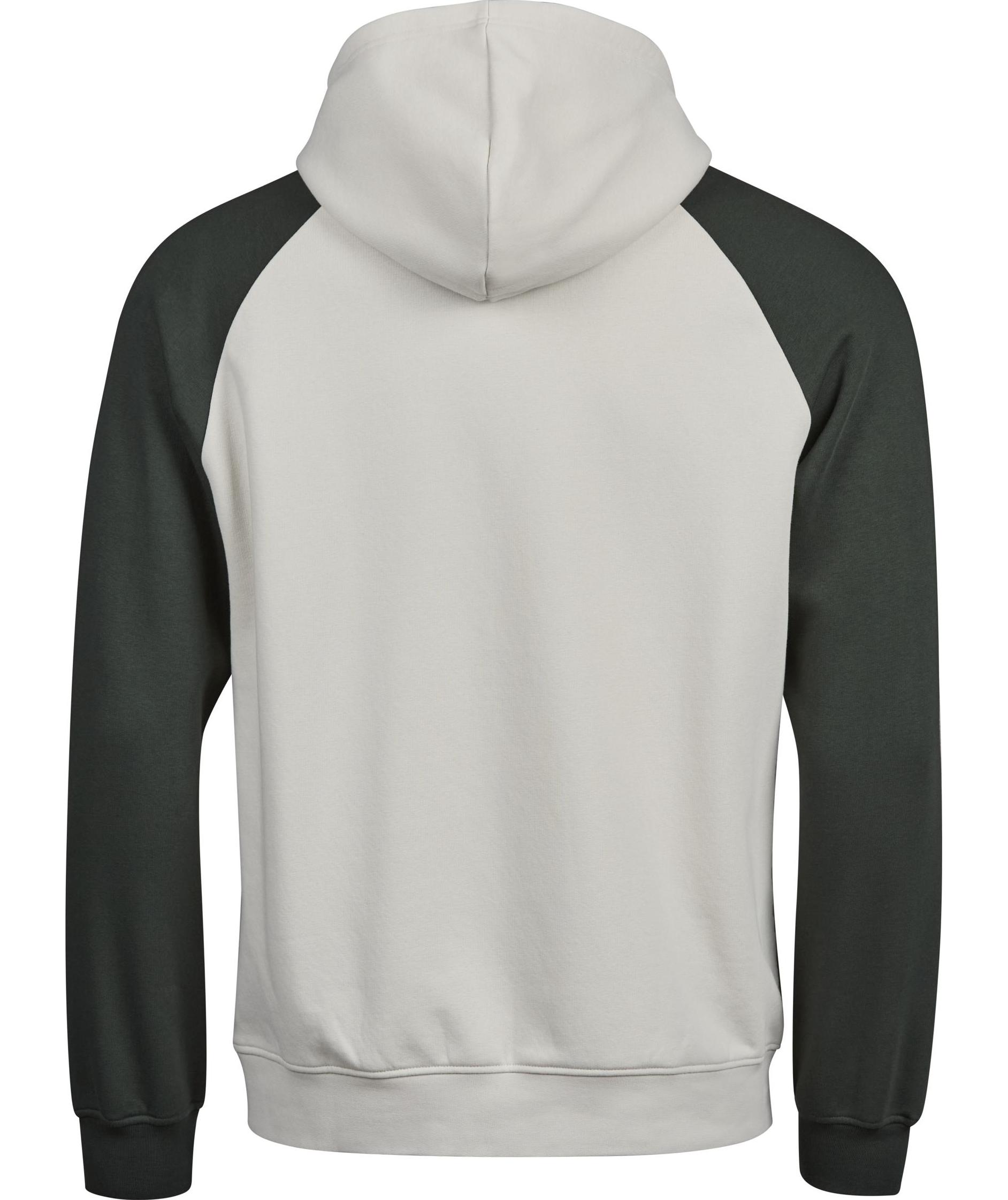 Tee Jays UNLABELED h&aelig;ttetr&oslash;je, Cement/Dark Green, large image number 2