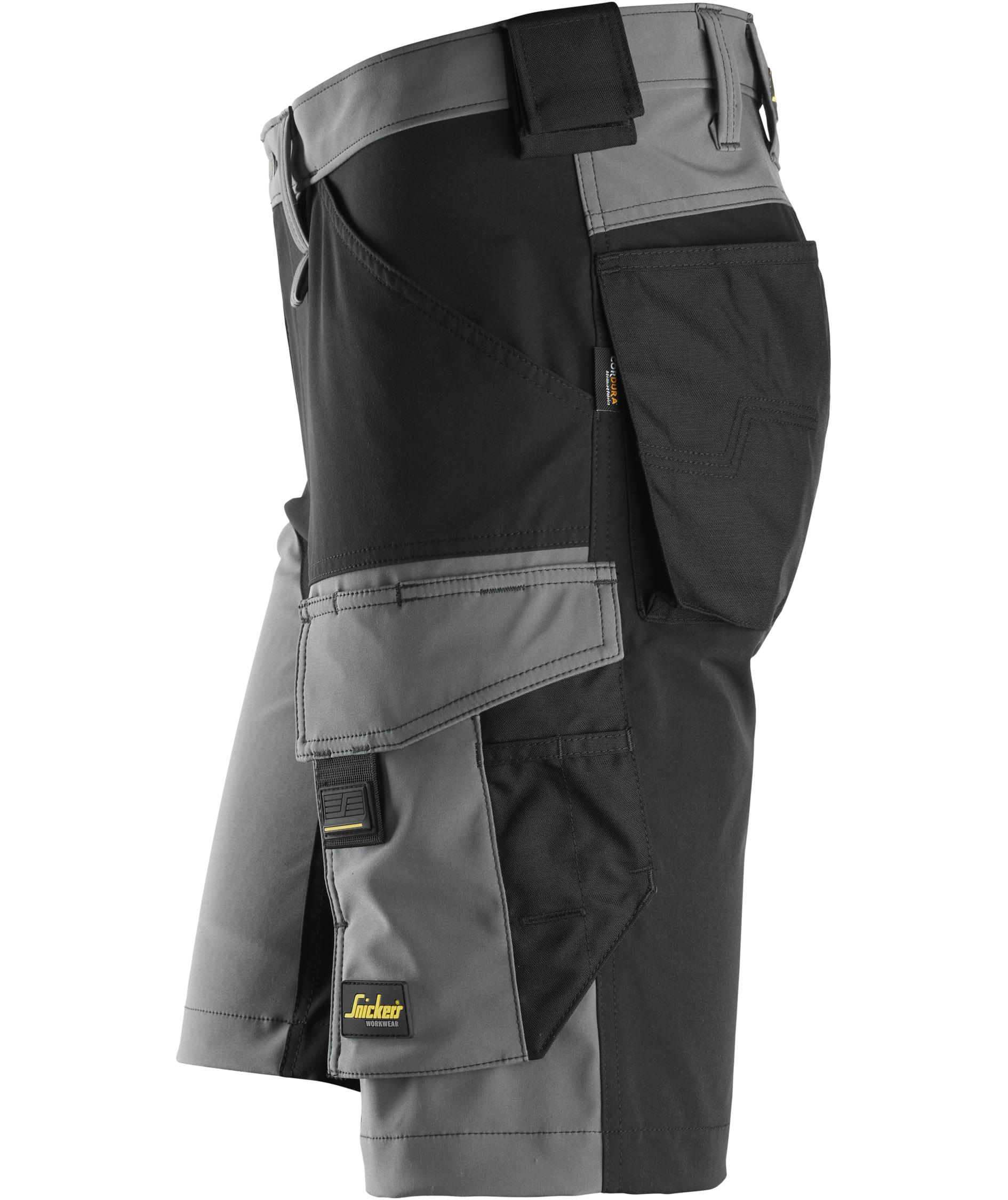 Snickers AllroundWork arbeidsshorts 6173 full, Steel Grey/Black, large image number 5