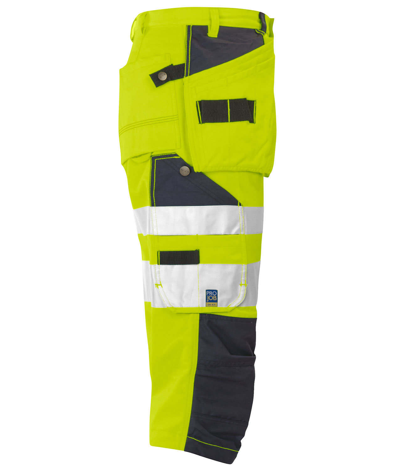 ProJob piratbyxa 6510, Gul/Svart, large image number 3